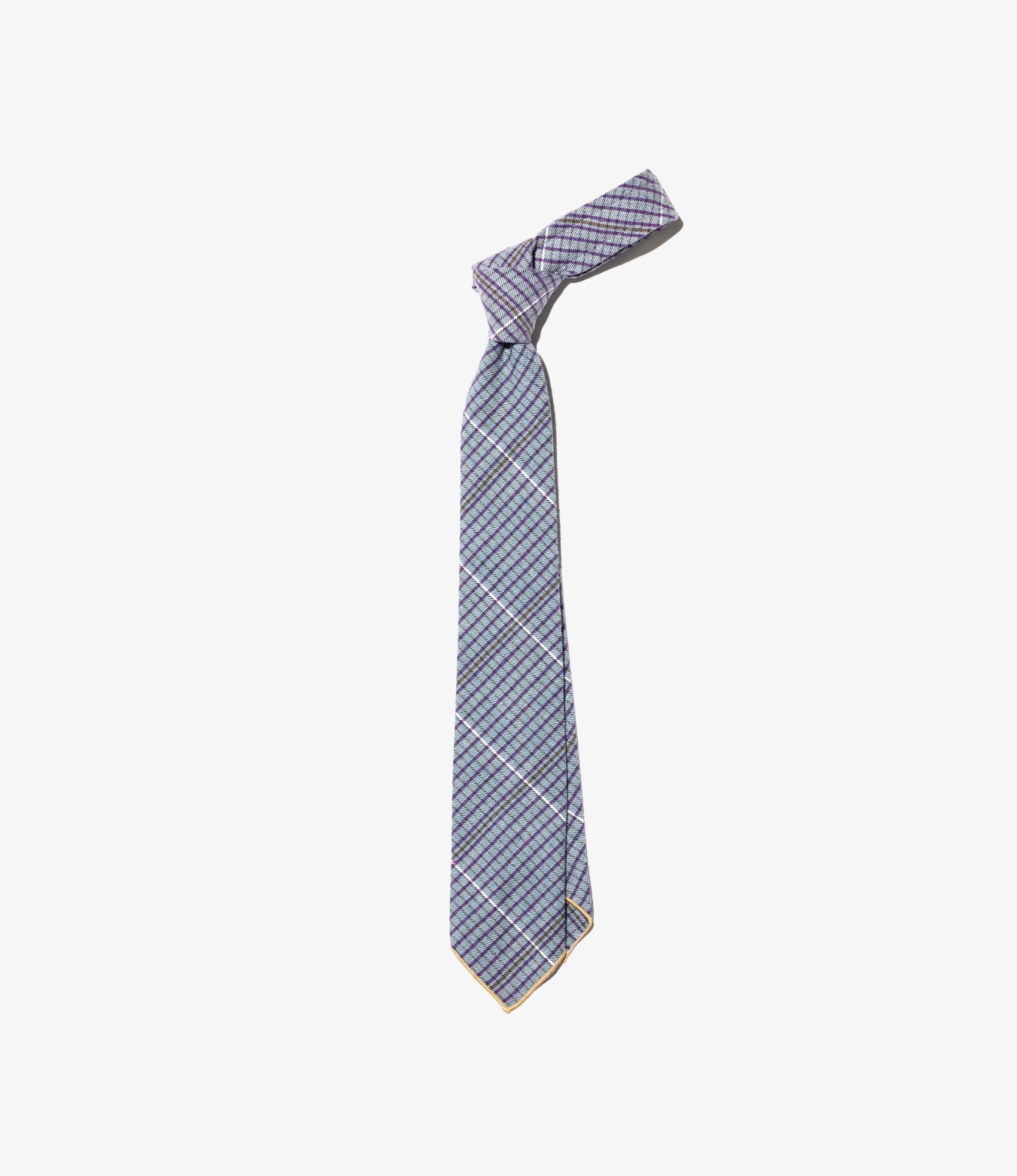 Neck Tie - Multi Color Cotton Color Block Check