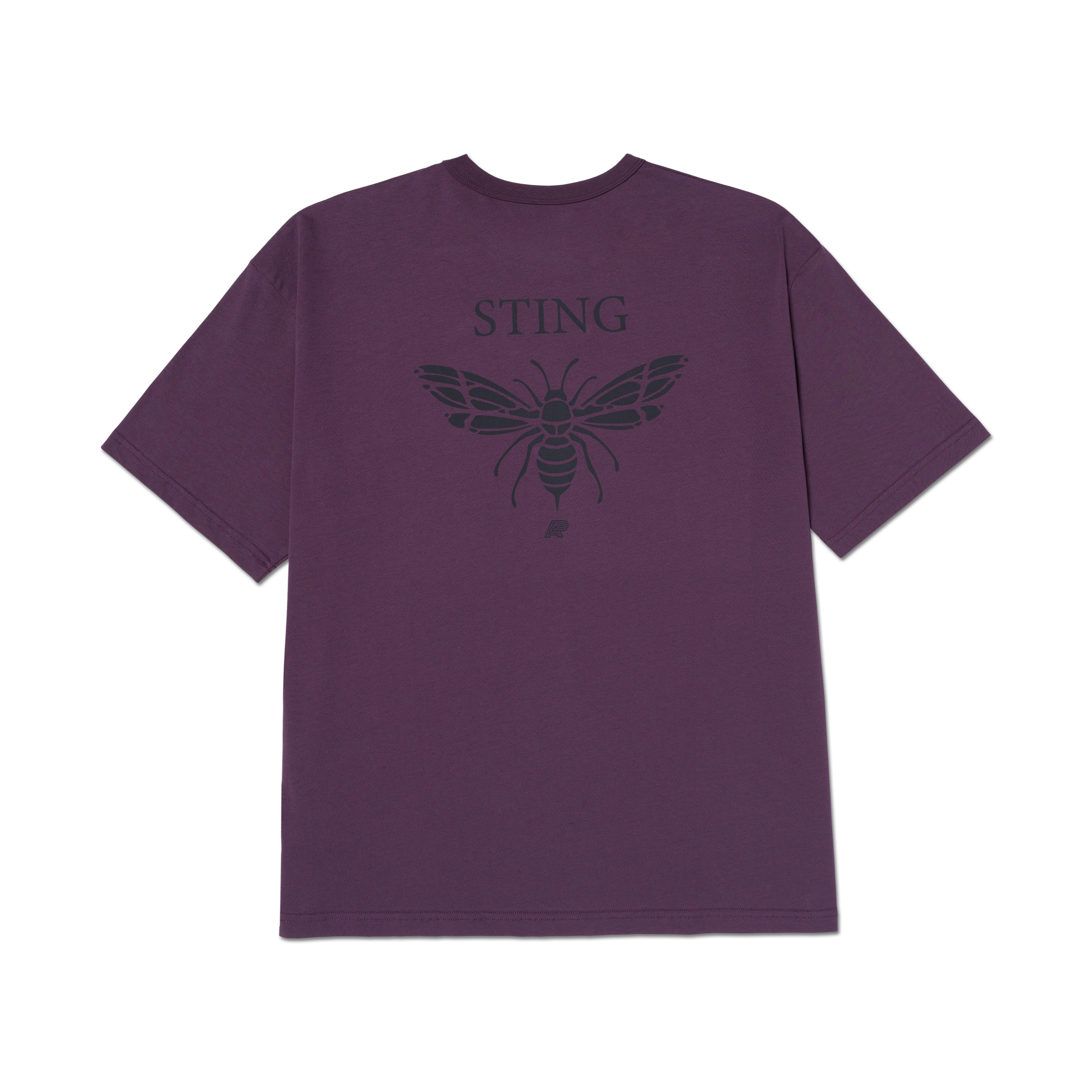 Needles x AP - T-Shirt - Plum - Float Sting