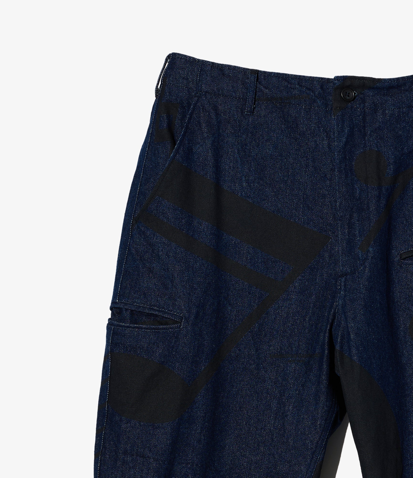 NNP Pant - Indigo Music Note Print 12oz Denim