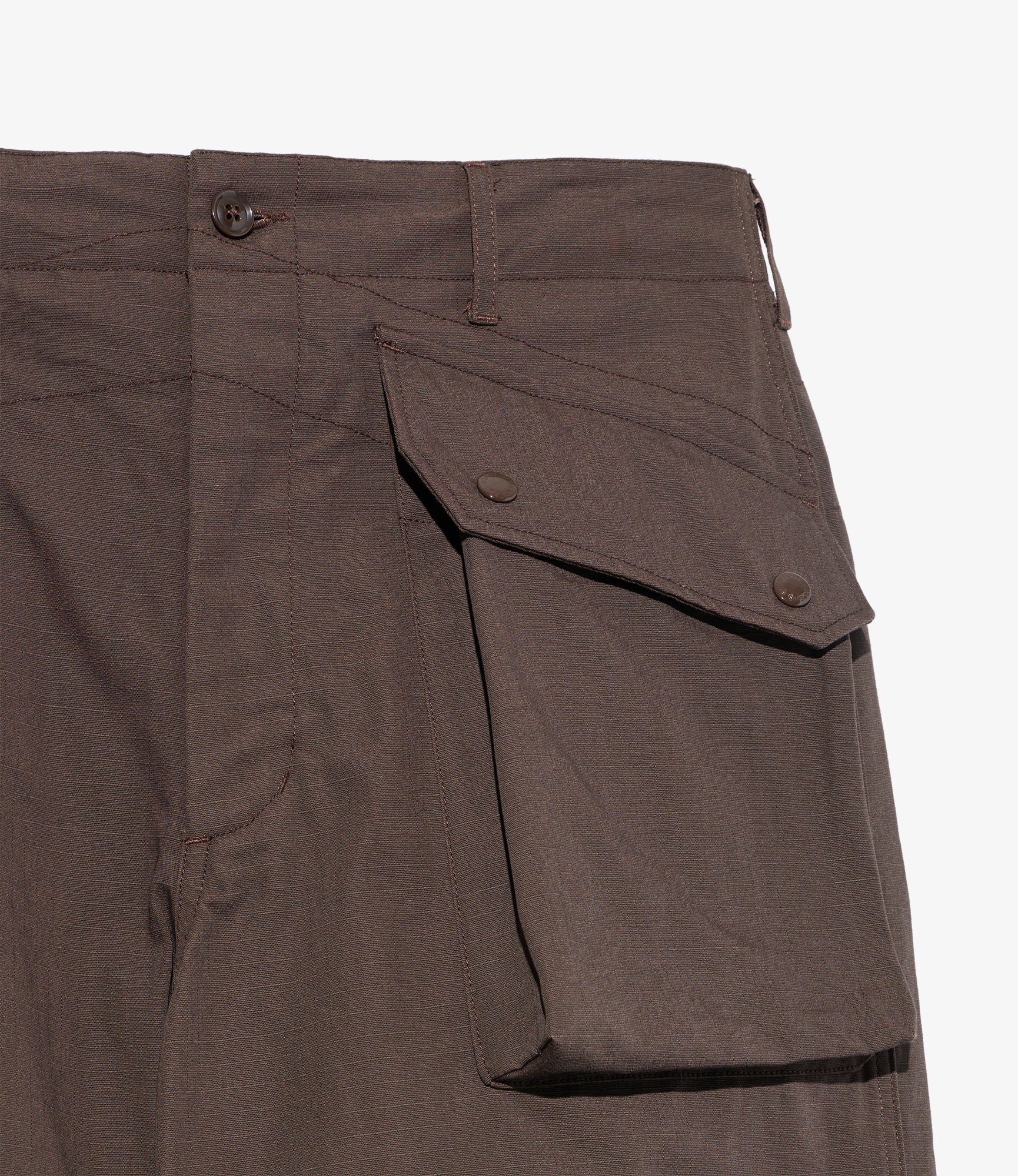 Norwegian Army Pant - Dk. Brown Heavyweight Cotton Ripstop