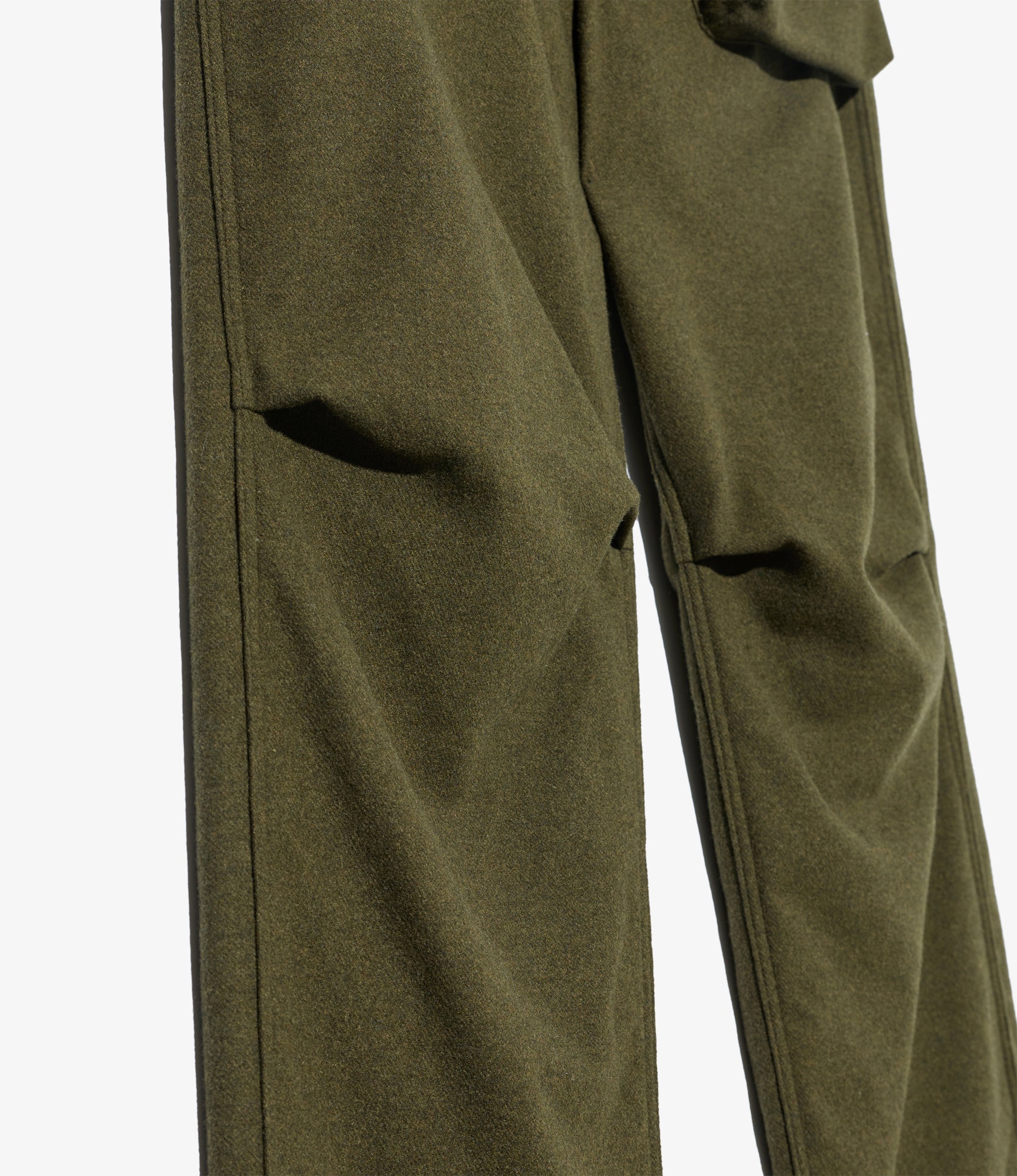 Norwegian Army Pant - Olive Poly Wool Heavy Flannel