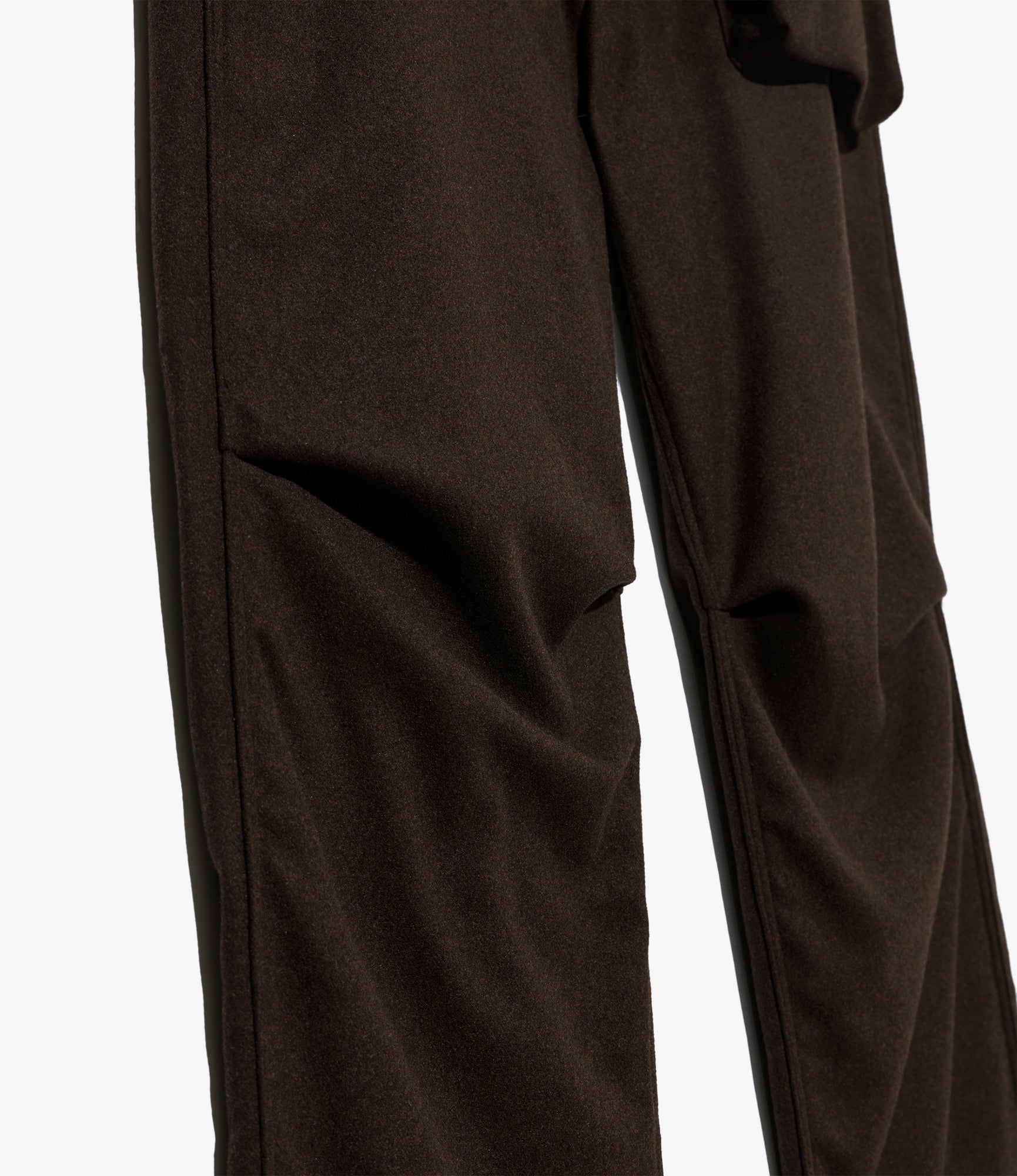 Norwegian Army Pant - Dk. Brown Poly Wool Heavy Flannel