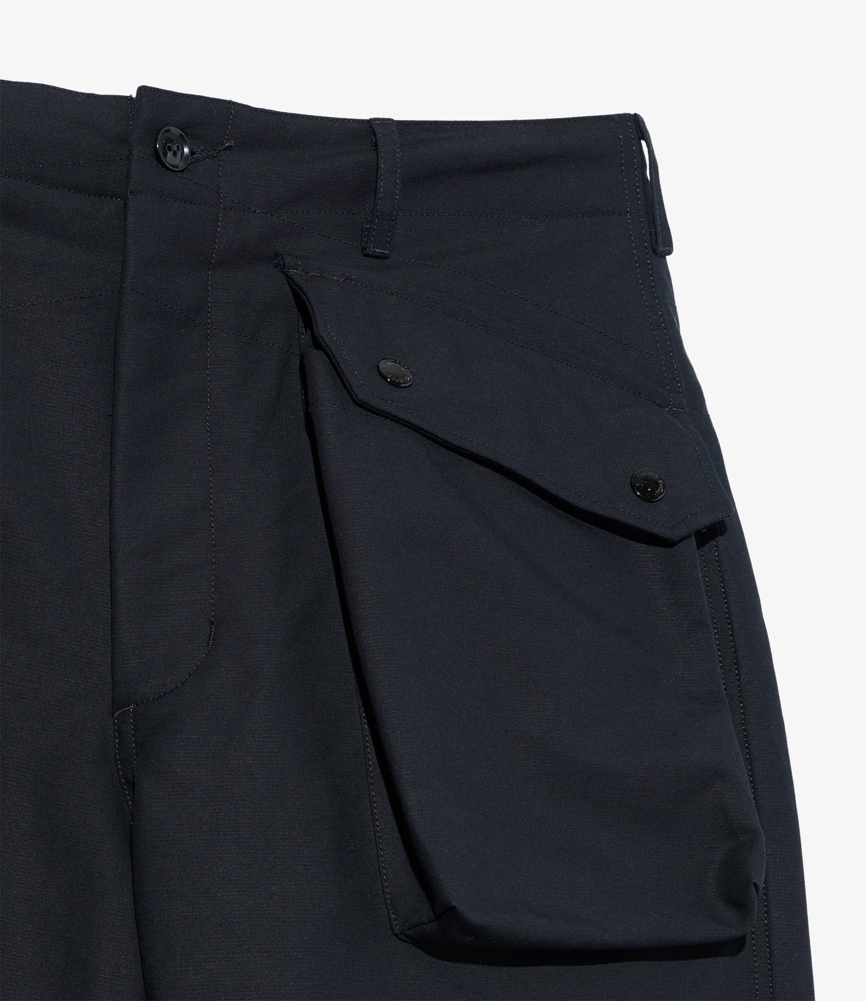 Norwegian Army Pant - Black Cotton Double Cloth