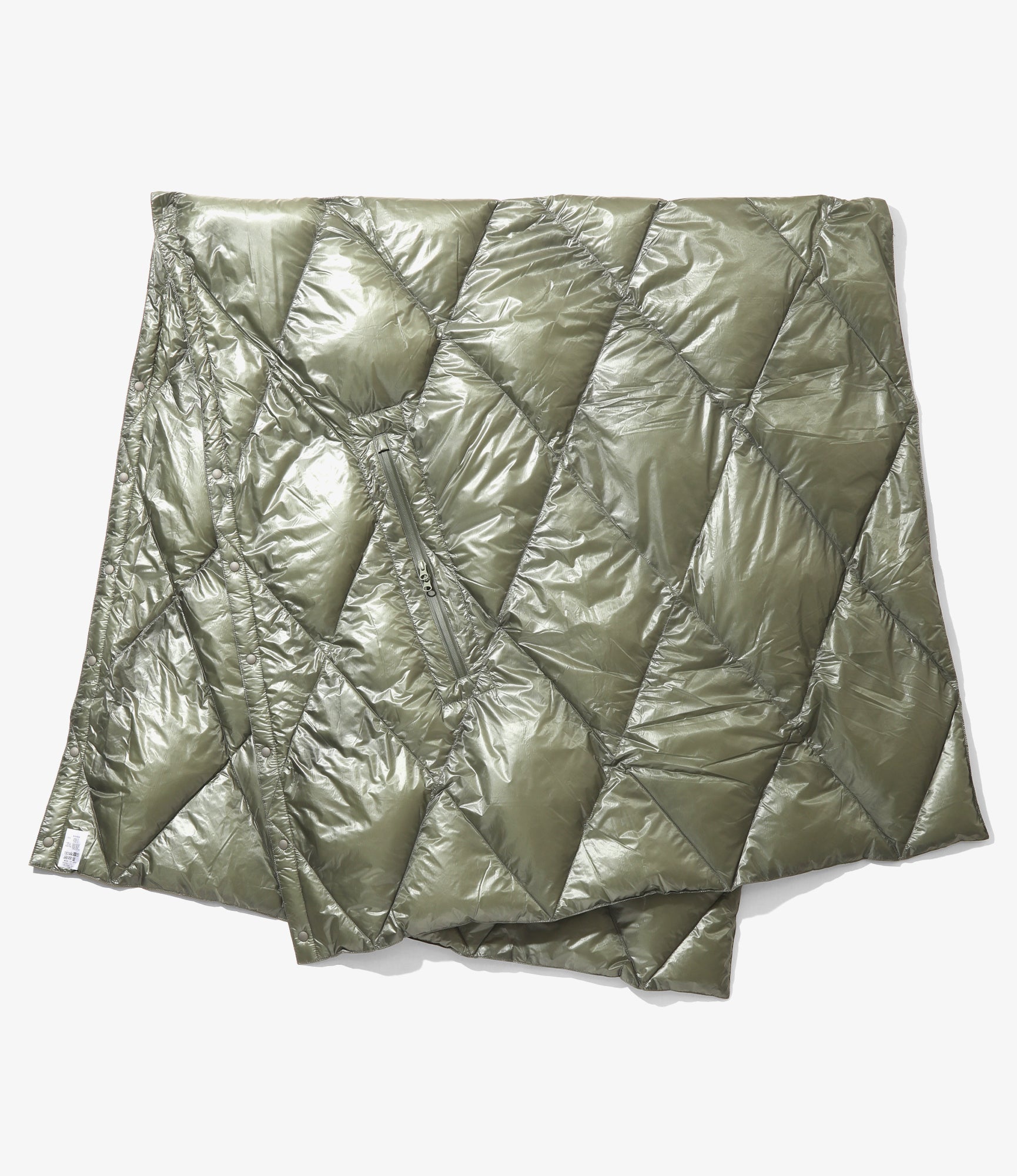 Engineered Garments x Nanga - Snap Shawl - Khaki -Nylon