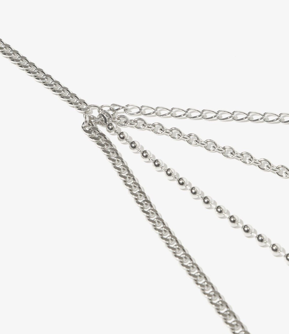 Rhodolirion - Multi Long Necklace - Silver -Chain | Nepenthes America