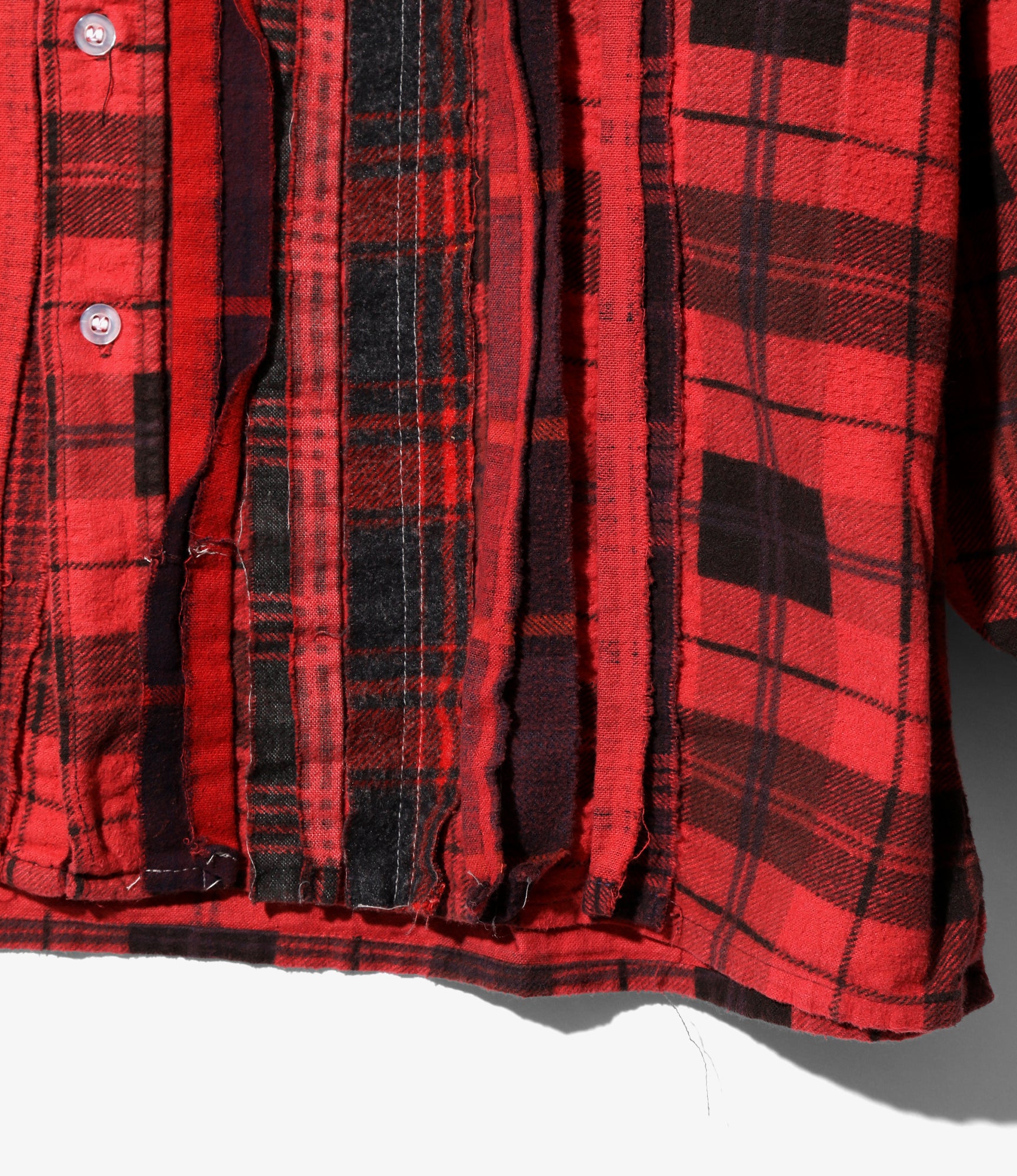 Flannel Shirt -> Ribbon Shirt / Over Dye - Red