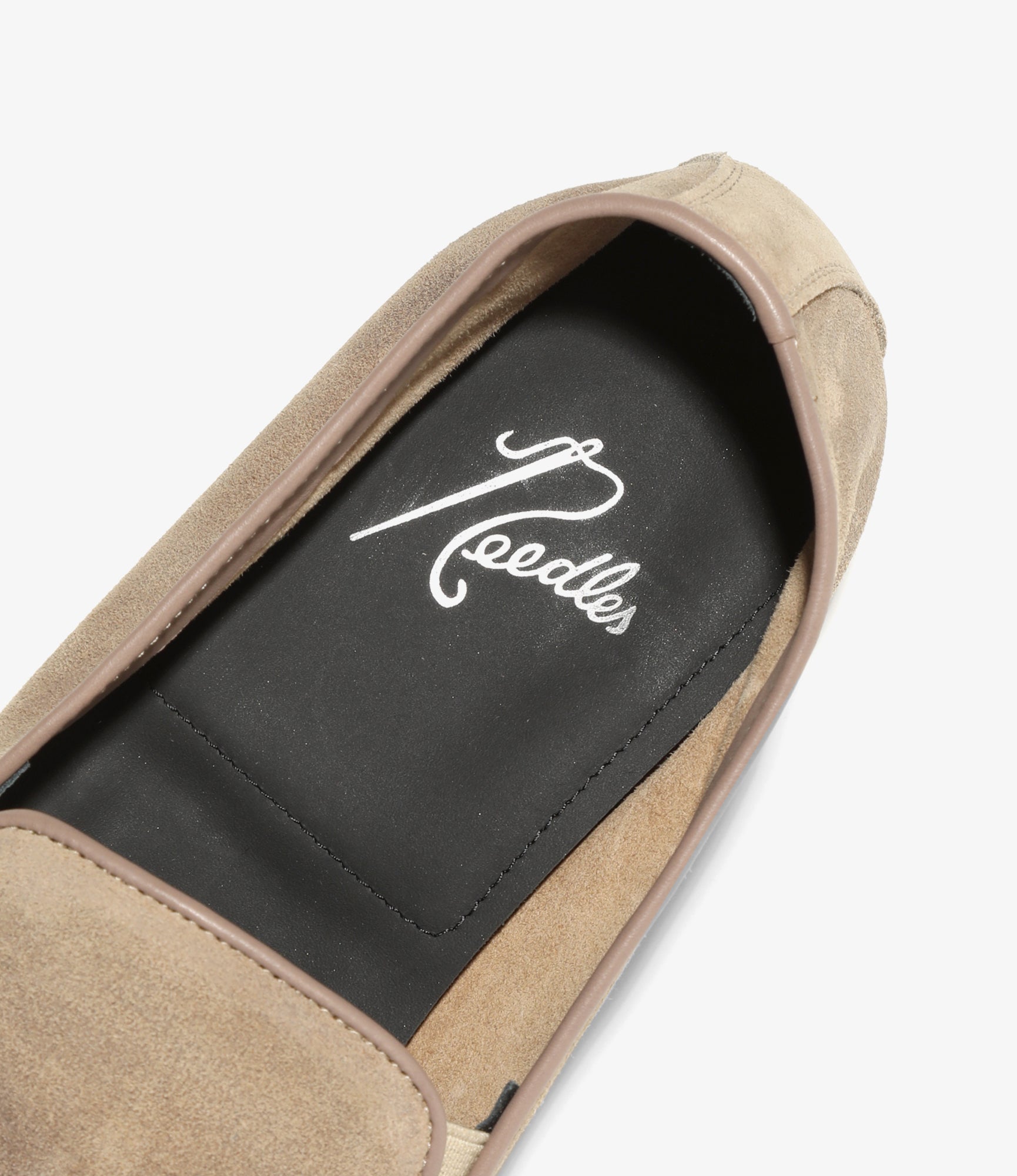 Tassel Bit Unlined Slip-on - Roughout - Taupe