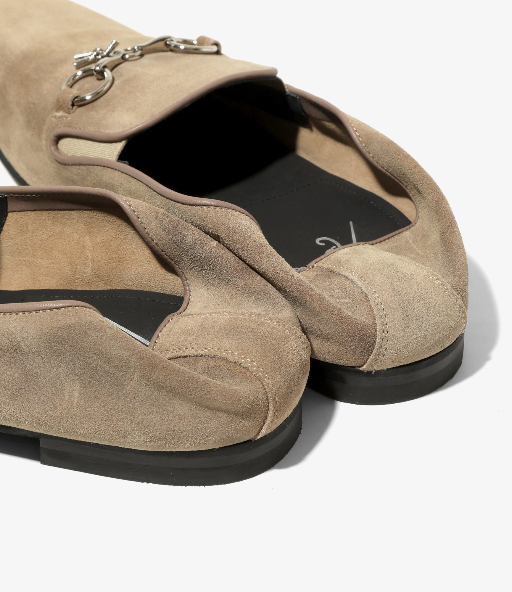 Tassel Bit Unlined Slip-on - Roughout - Taupe