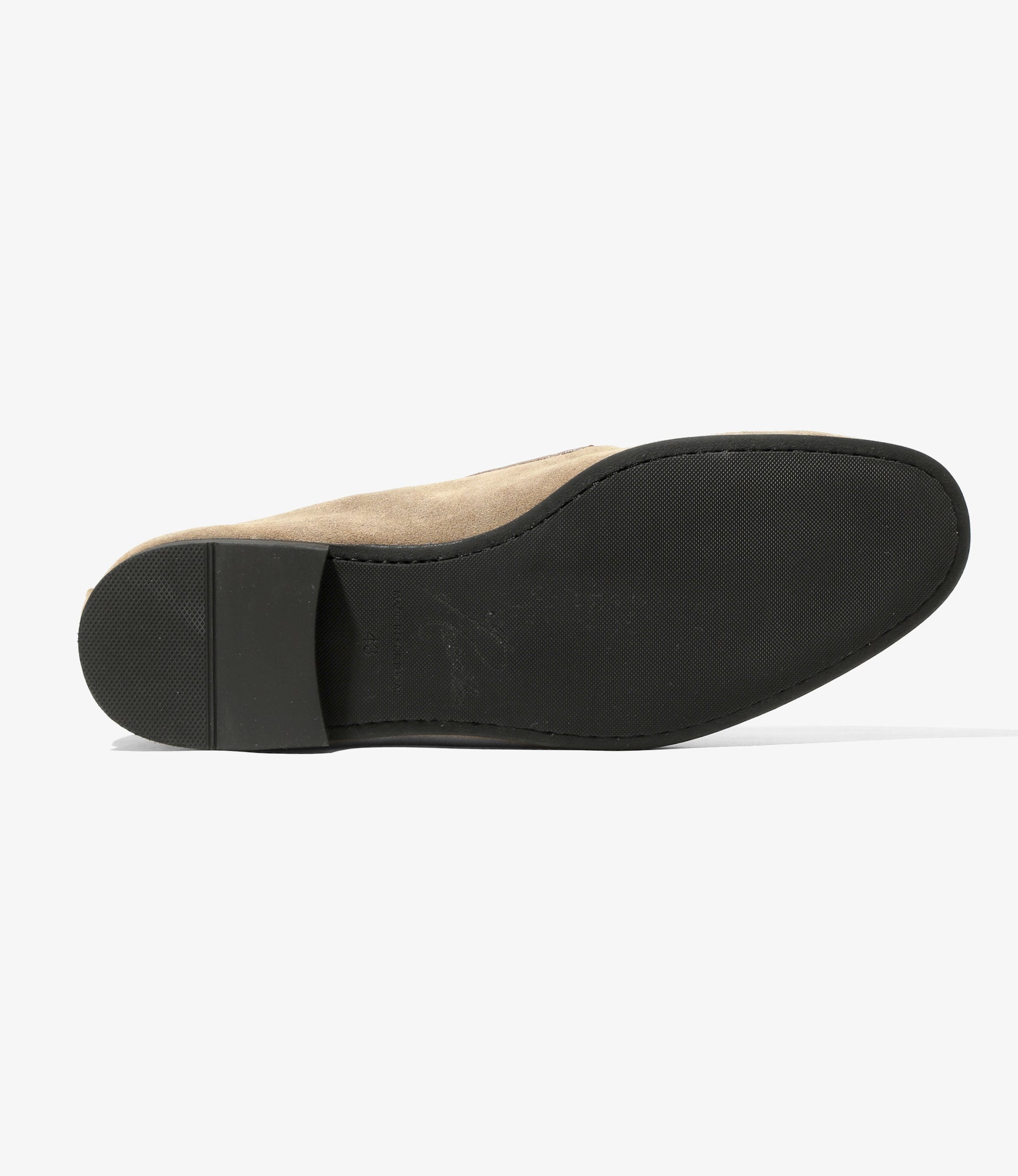 Tassel Bit Unlined Slip-on - Roughout - Taupe