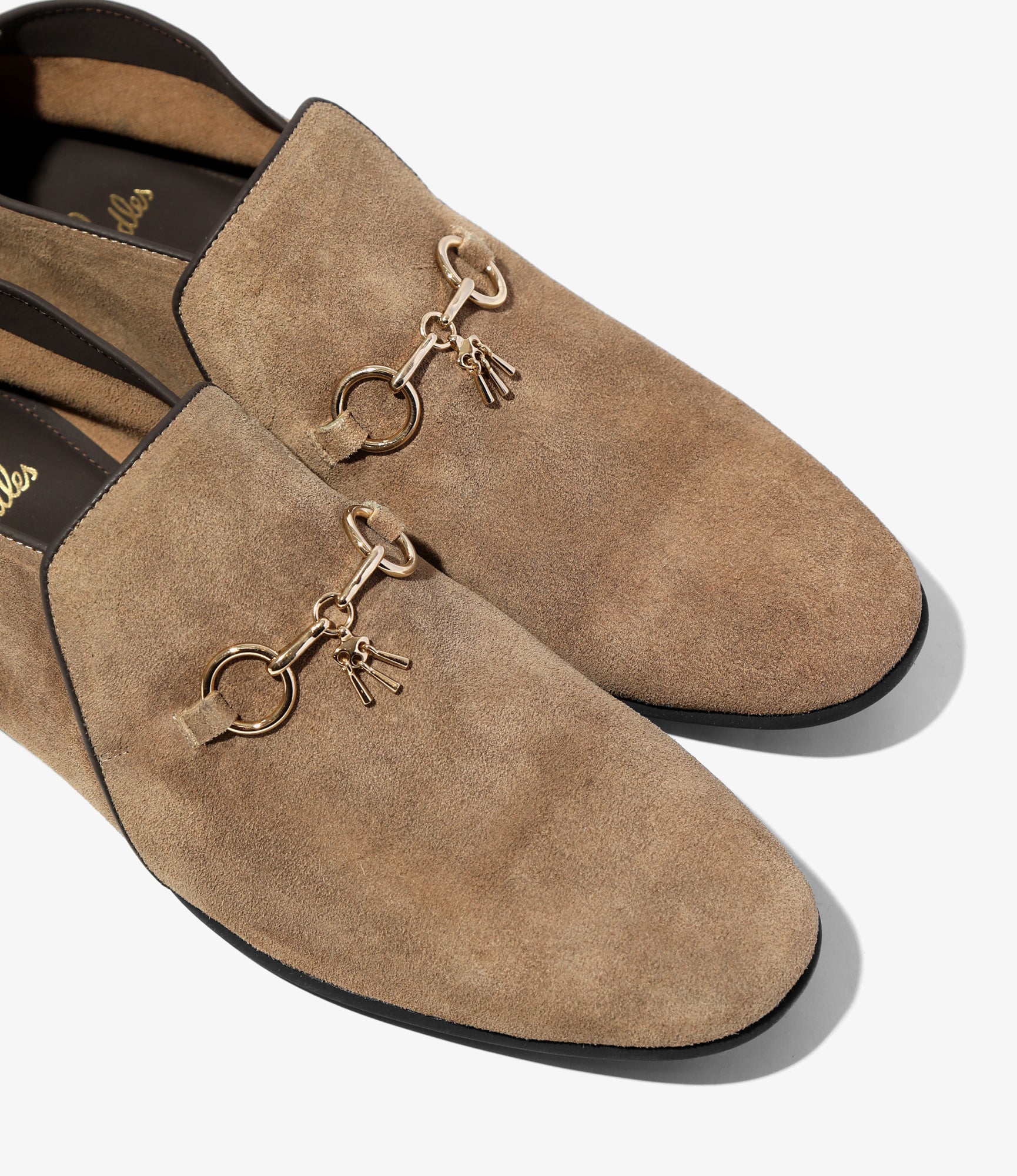 Tassel Bit Slip-On Chukka - Taupe
