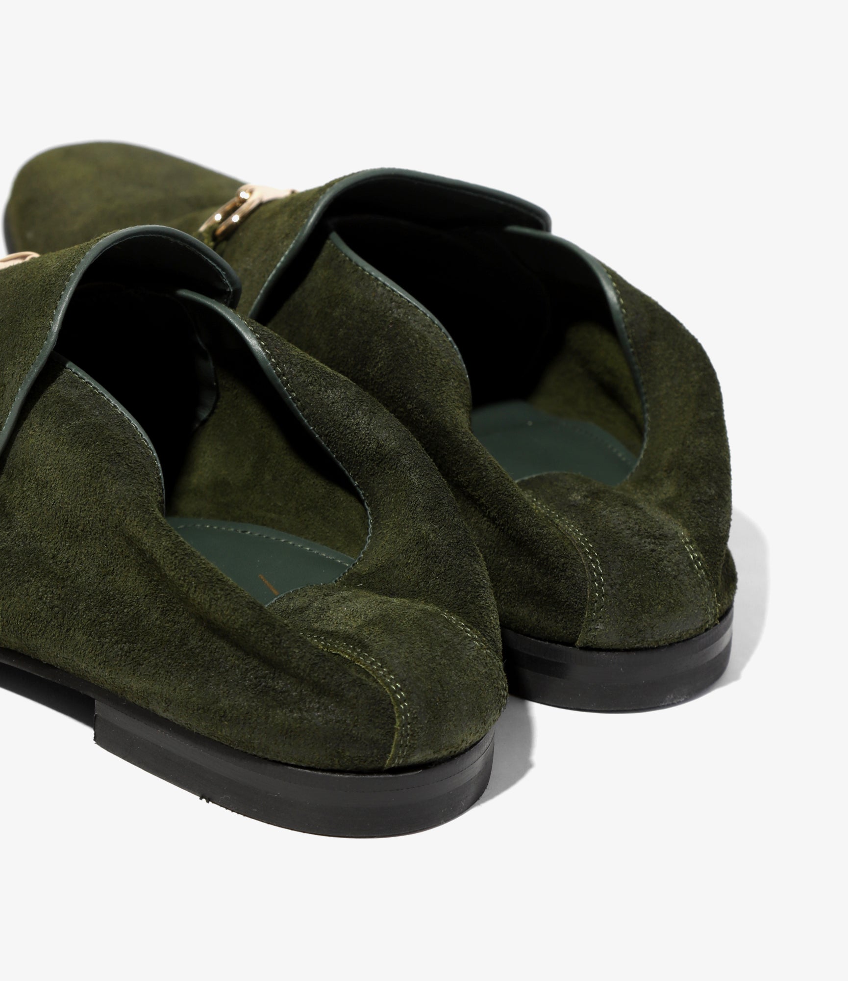Tassel Bit Slip-On Chukka - Olive