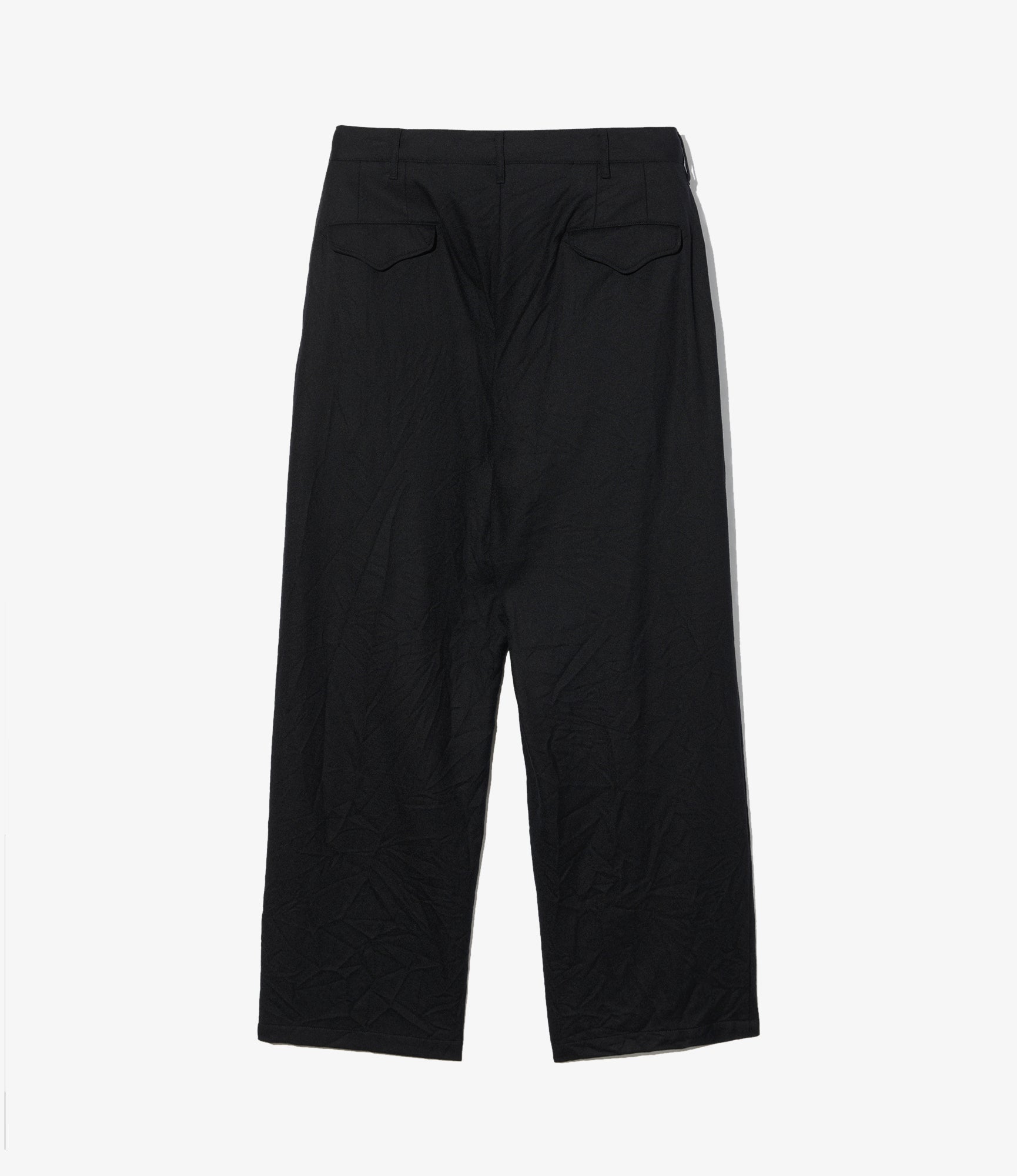 Officer Pant - Black High Count Worsted Wool