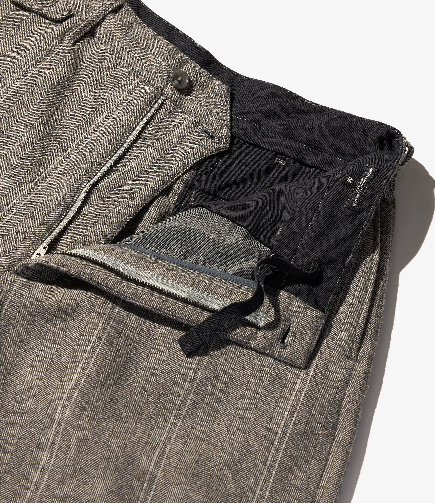 Officer Pant - Lt. Grey Wool Striped HB