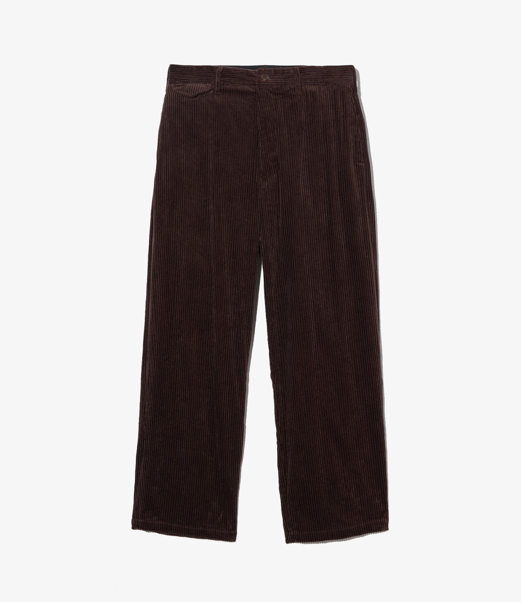 Officer Pant - Dk. Brown Cotton 4.5W Corduroy