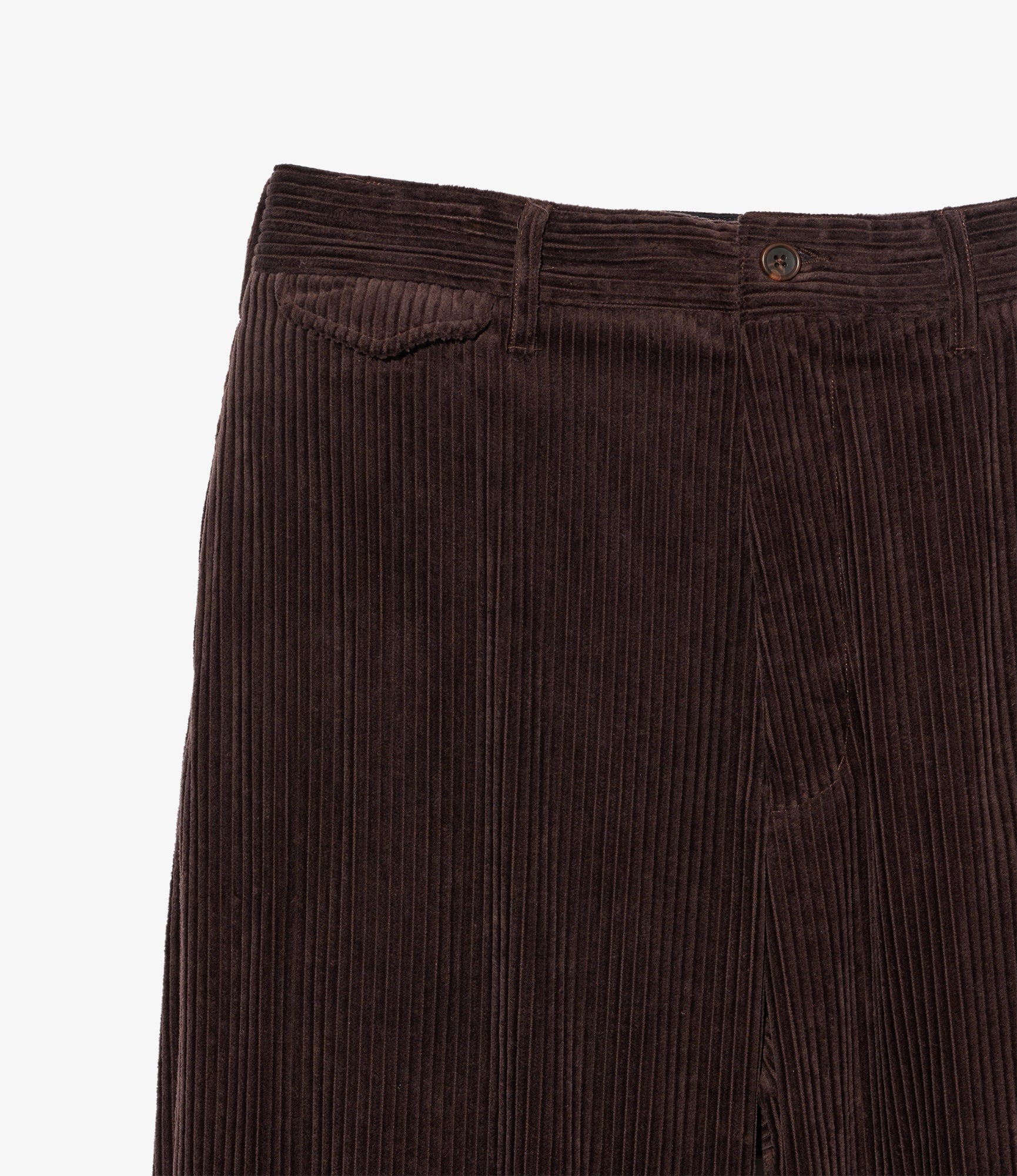 Officer Pant - Dk. Brown Cotton 4.5W Corduroy