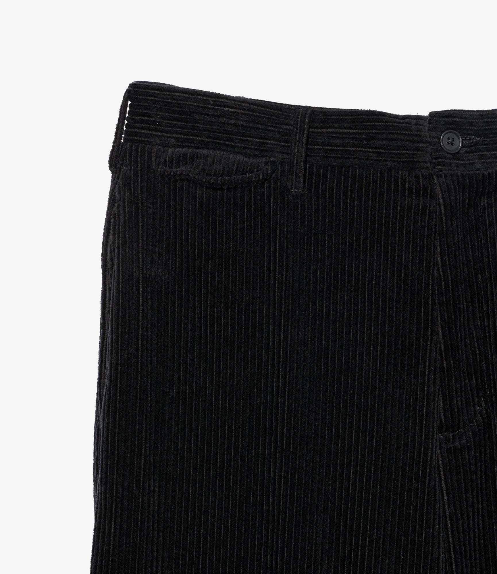 Officer Pant - Black Cotton 4.5W Corduroy