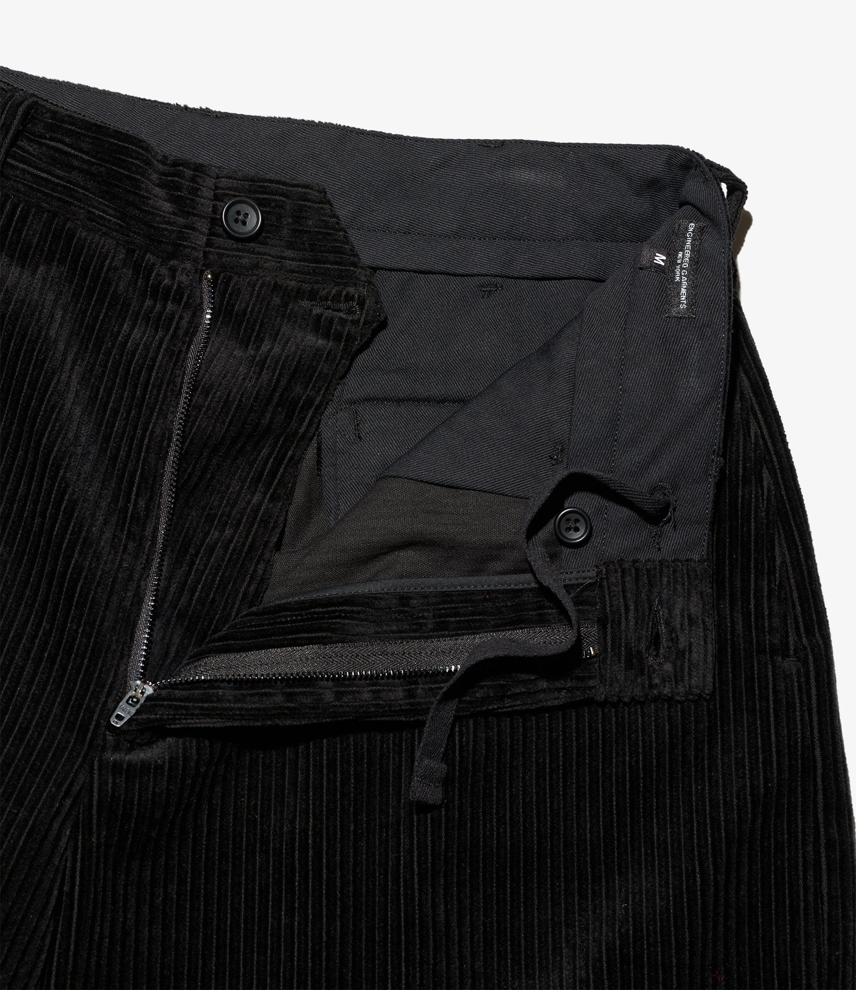 Officer Pant - Black Cotton 4.5W Corduroy