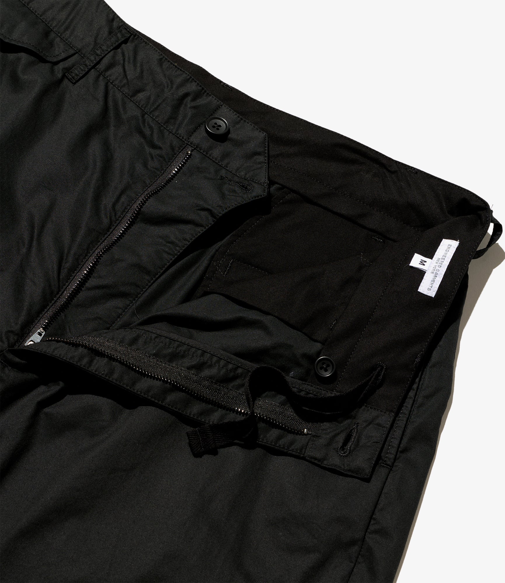 Officer Pant - Black Cotton High Count Twill