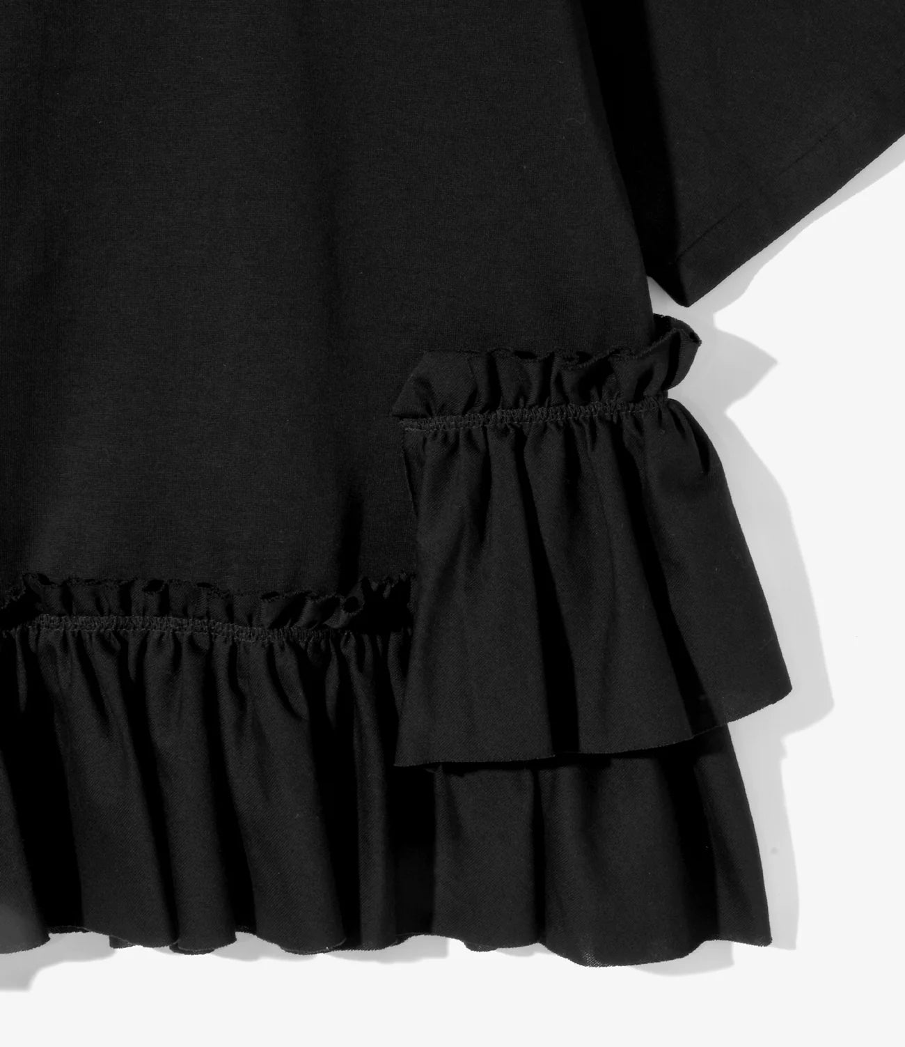 Women's Swallow Frill Tiered Top - Black