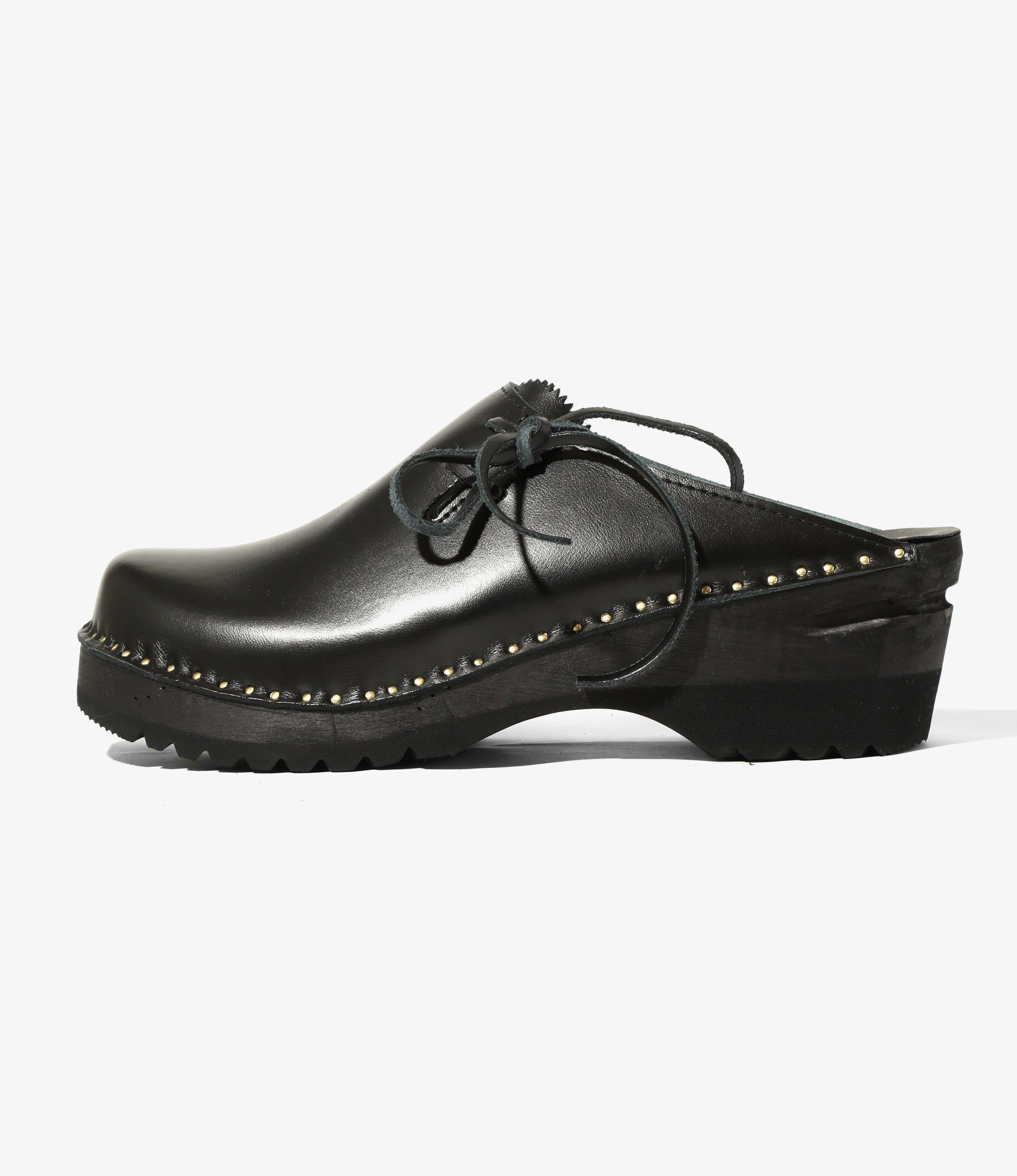 Woburn Walk X Troentorp - Swedish Clog - Alps/ Side Lace - Black