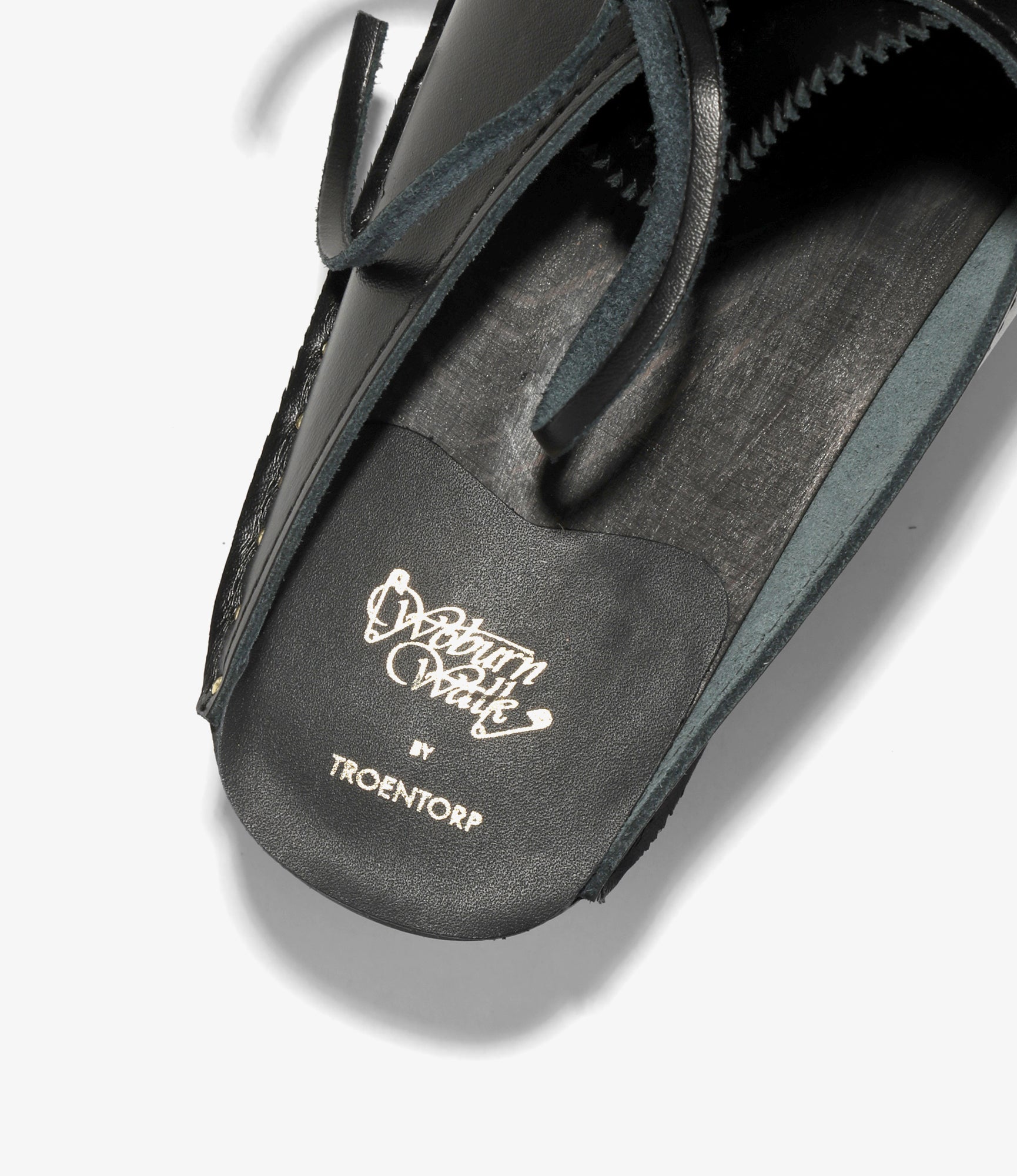 Woburn Walk X Troentorp - Swedish Clog - Alps/ Side Lace - Black