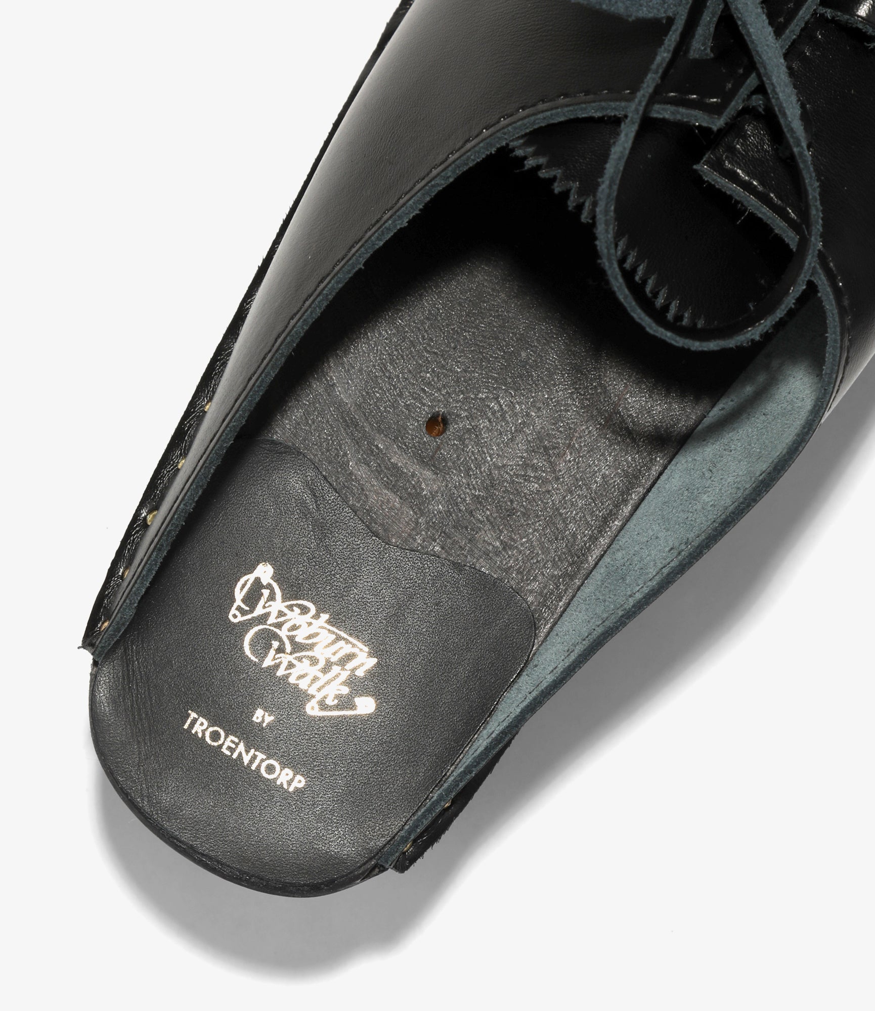 Woburn Walk X Troentorp - Swedish Clog - Alps/ Center Lace - Black