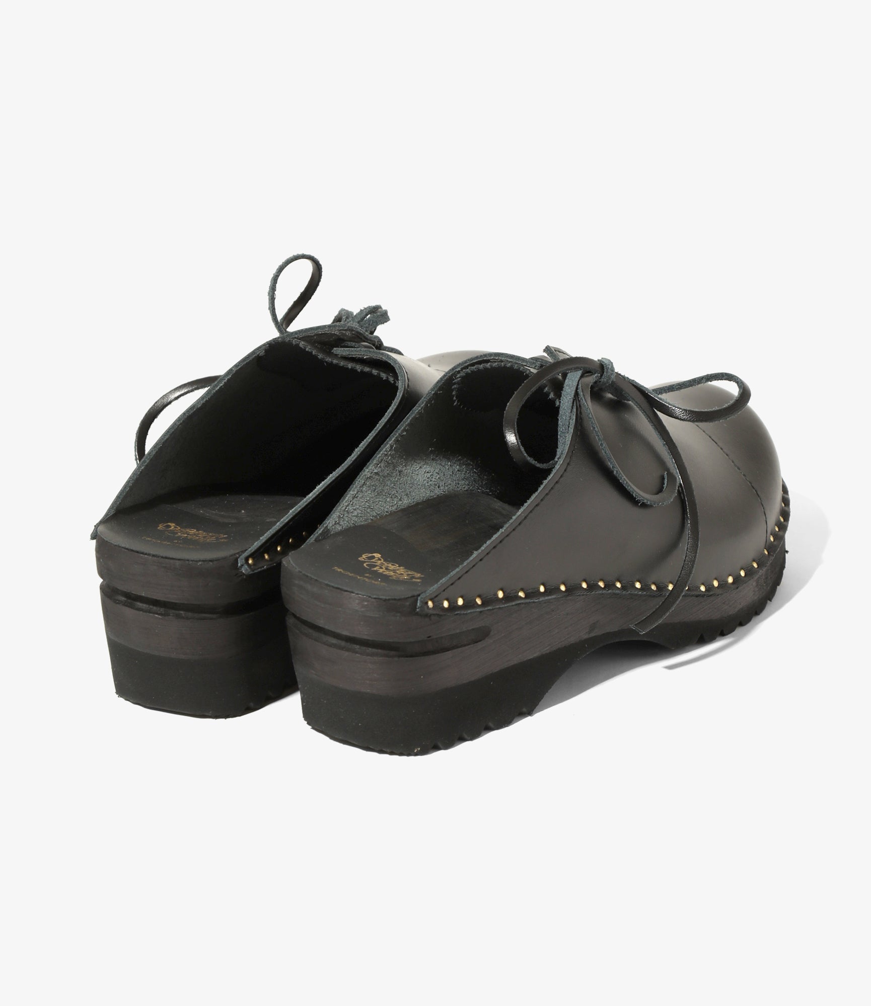 Woburn Walk X Troentorp - Swedish Clog - Alps/ Center Lace - Black