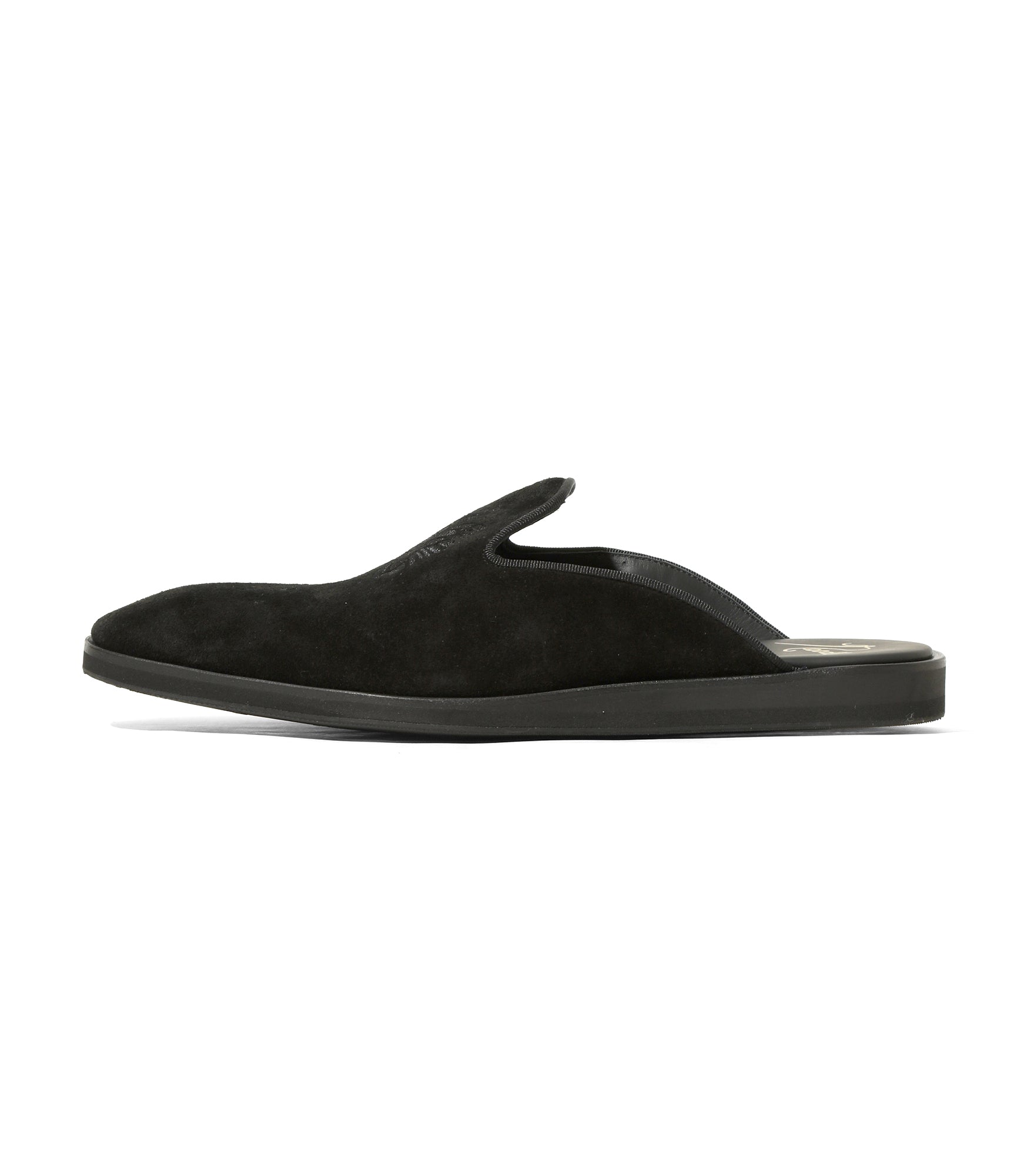 Papillon Emb. Slip-in - Black - Suede