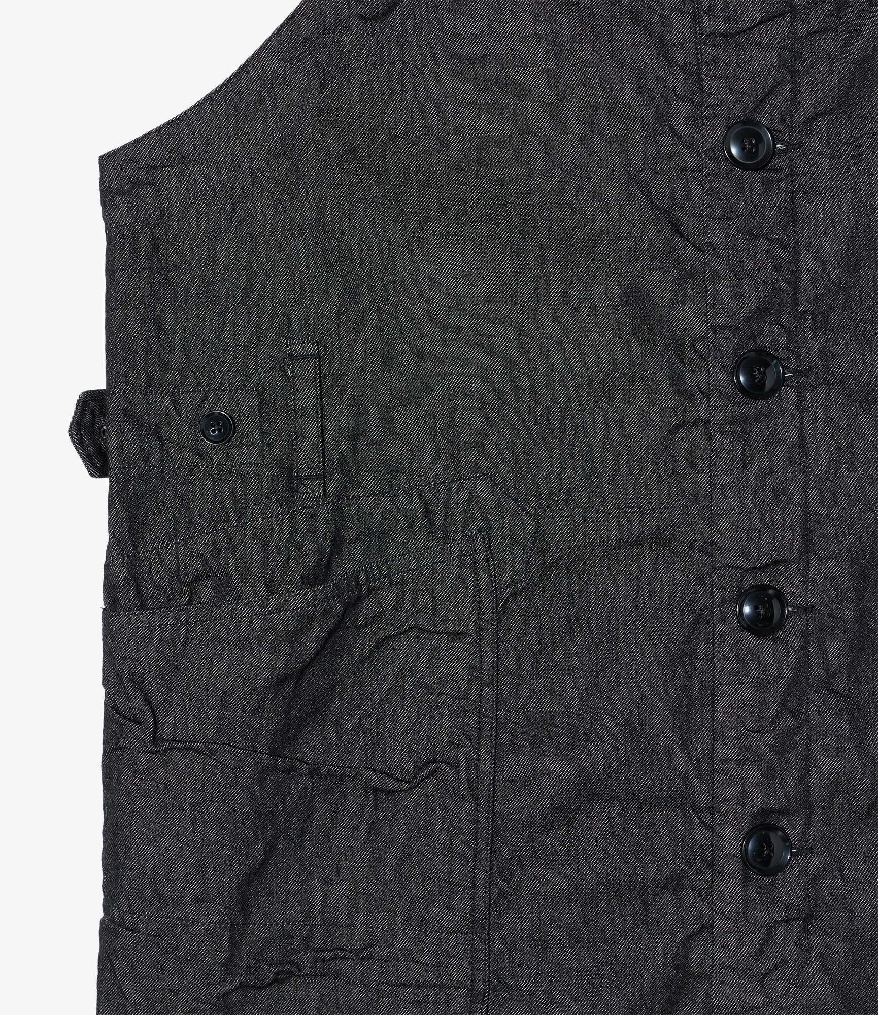 Overalls - Black Cotton Cone Denim