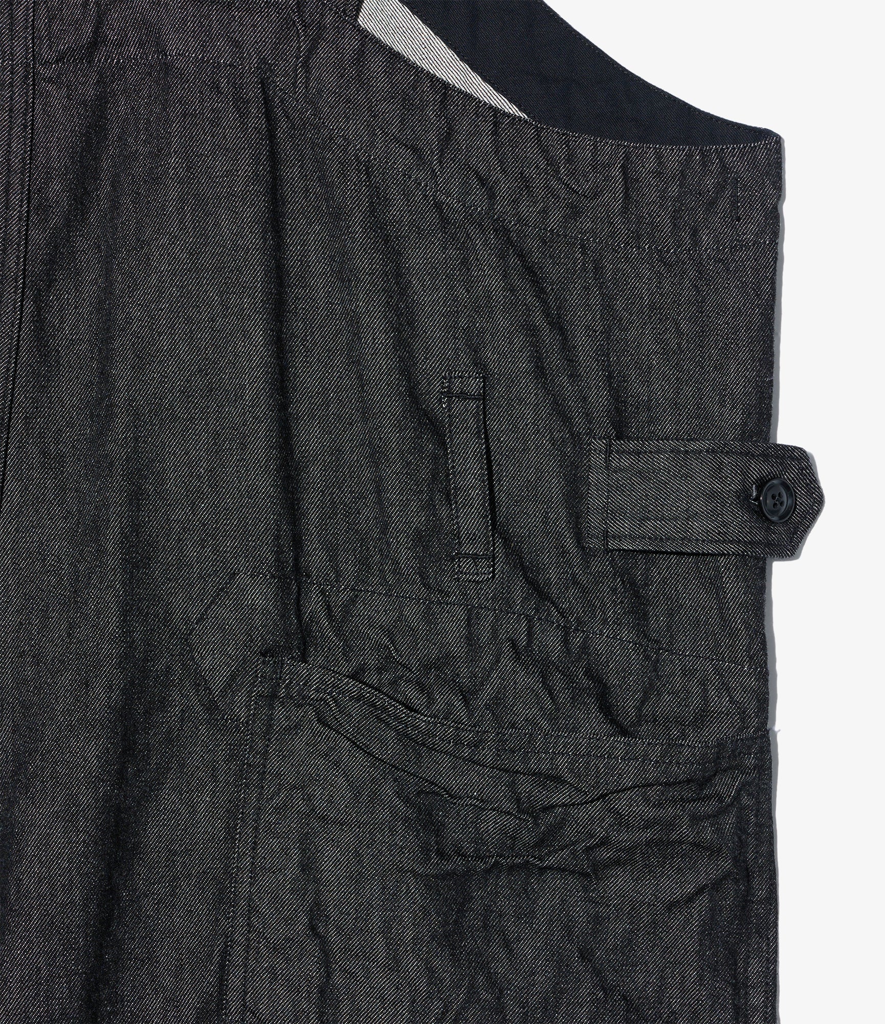 Overalls - Black Cotton Cone Denim