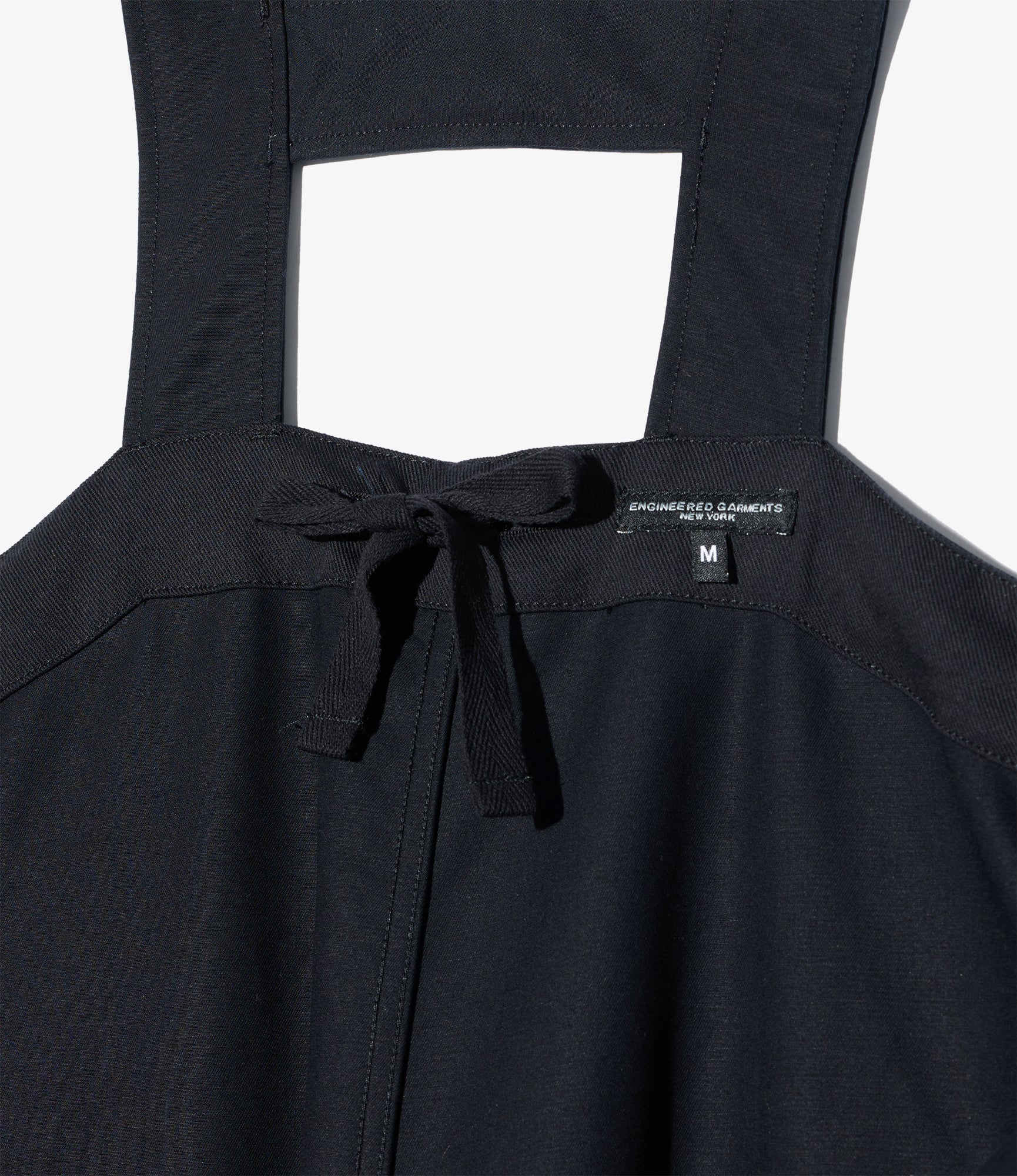 Overalls - Black Cotton Double Cloth