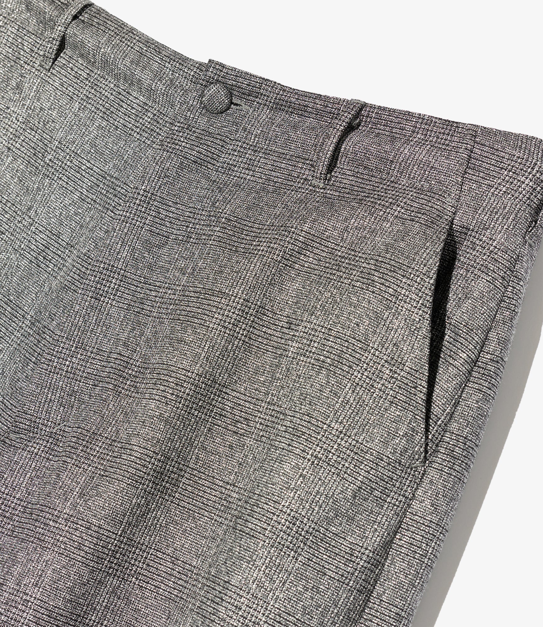 Over Pant - Dk. Grey Polyester Lurex Glen Plaid
