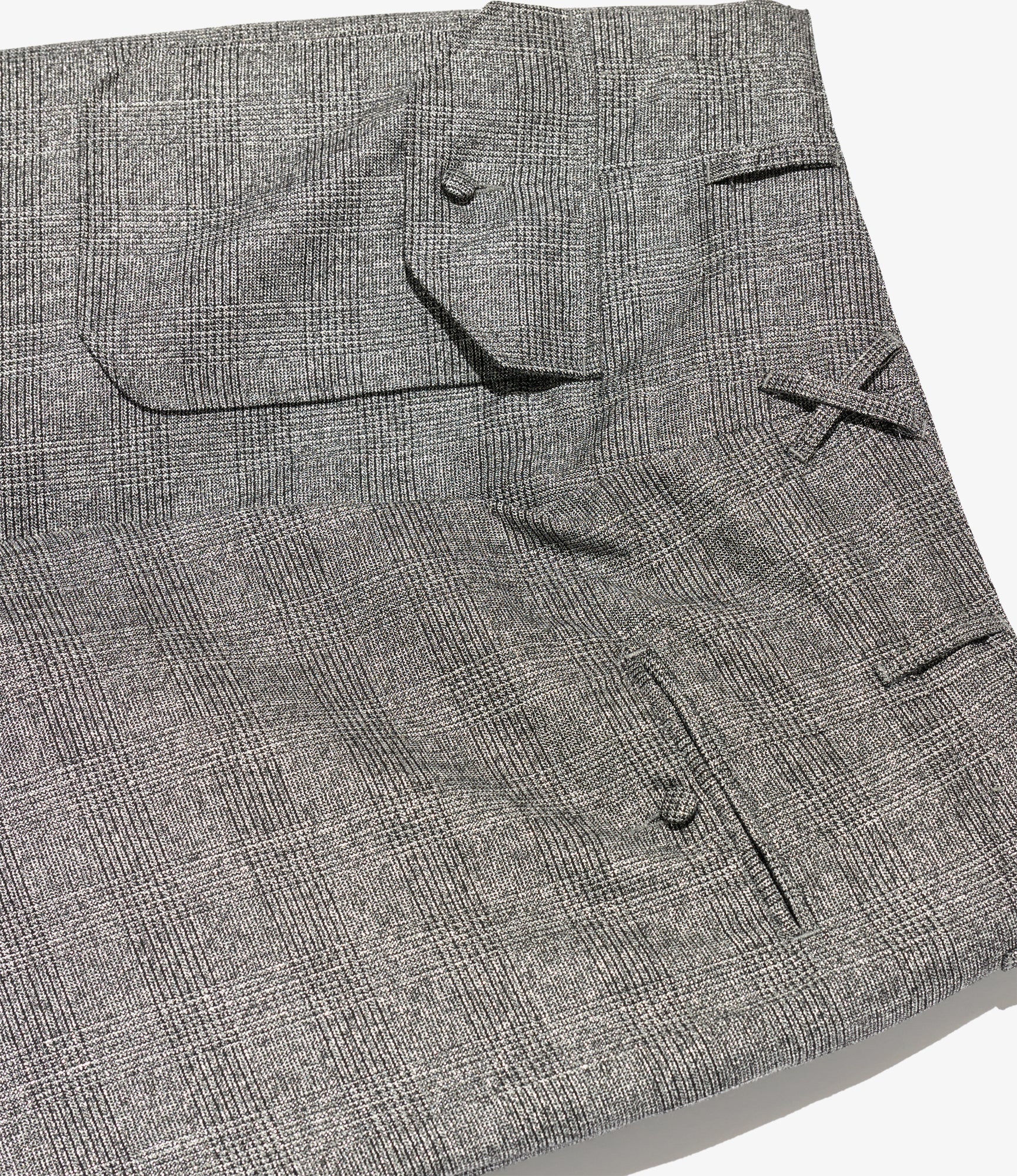 Over Pant - Dk. Grey Polyester Lurex Glen Plaid