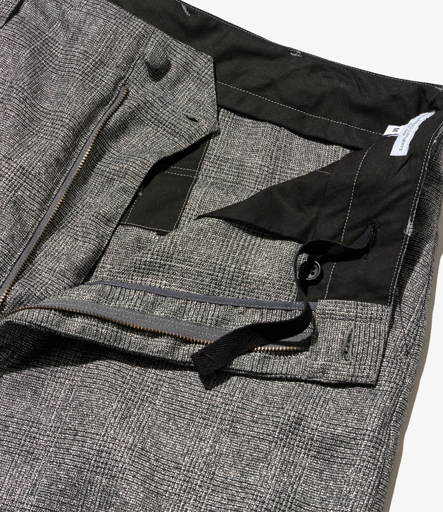 Over Pant - Dk. Grey Polyester Lurex Glen Plaid