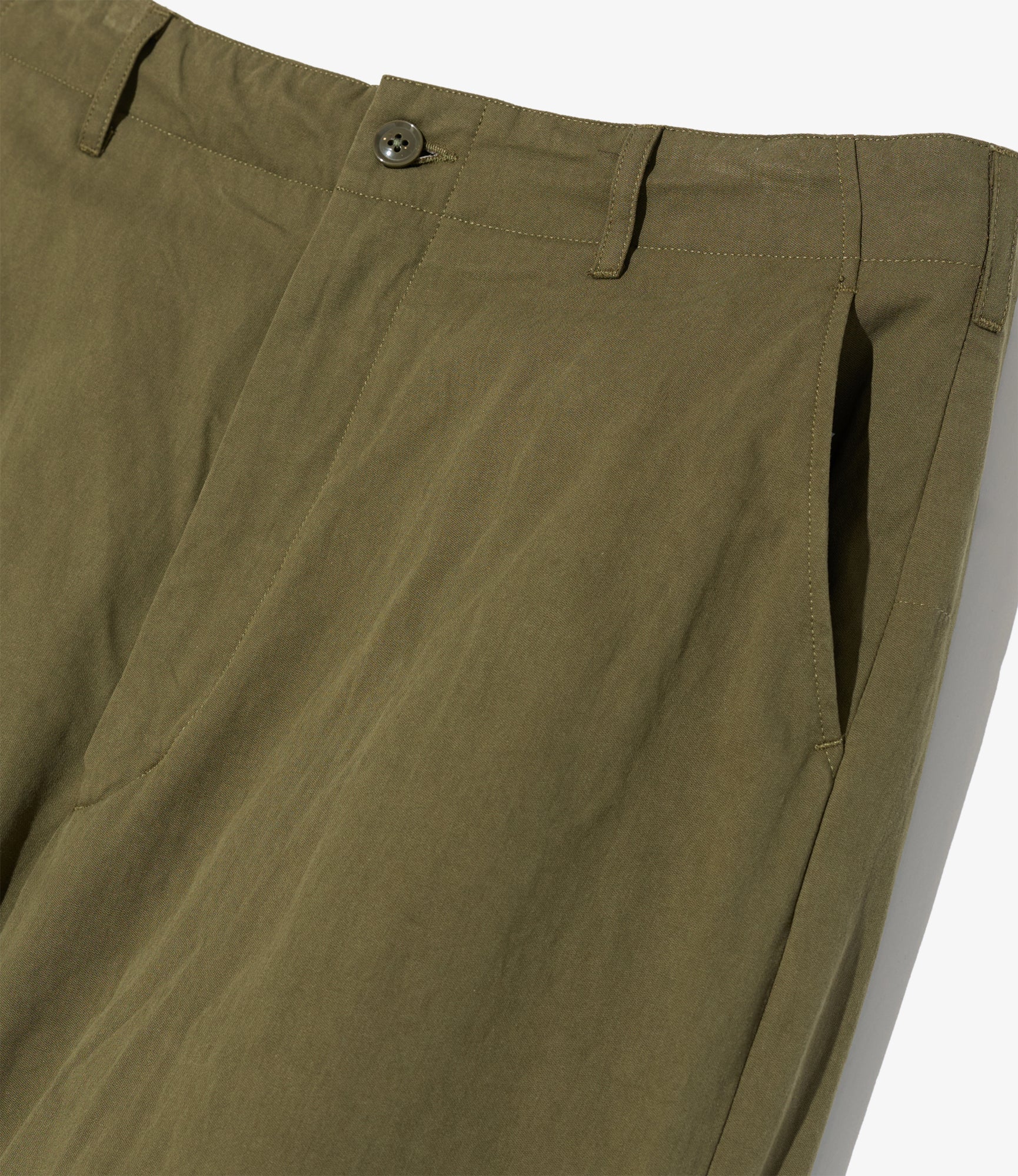 Over Pant - Olive Cotton Sanded Cloth
