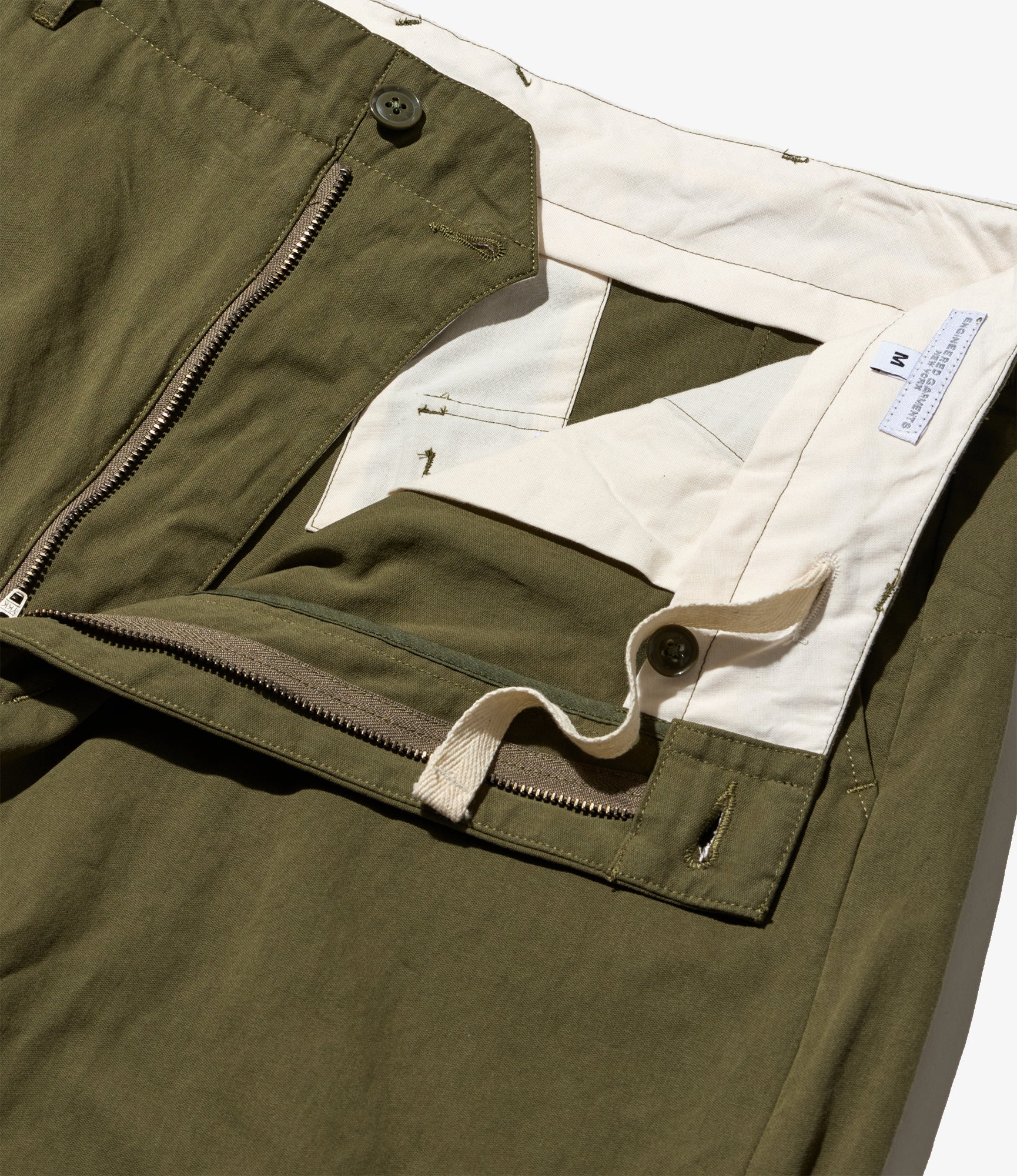 Over Pant - Olive Cotton Sanded Cloth