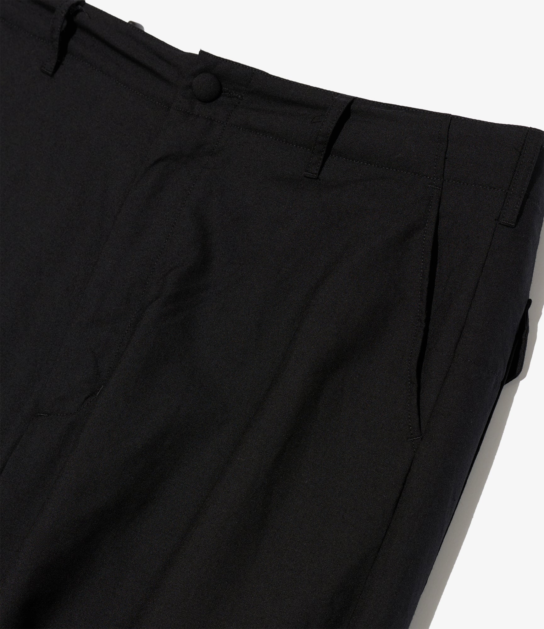 Over Pant - Black Tropical Wool