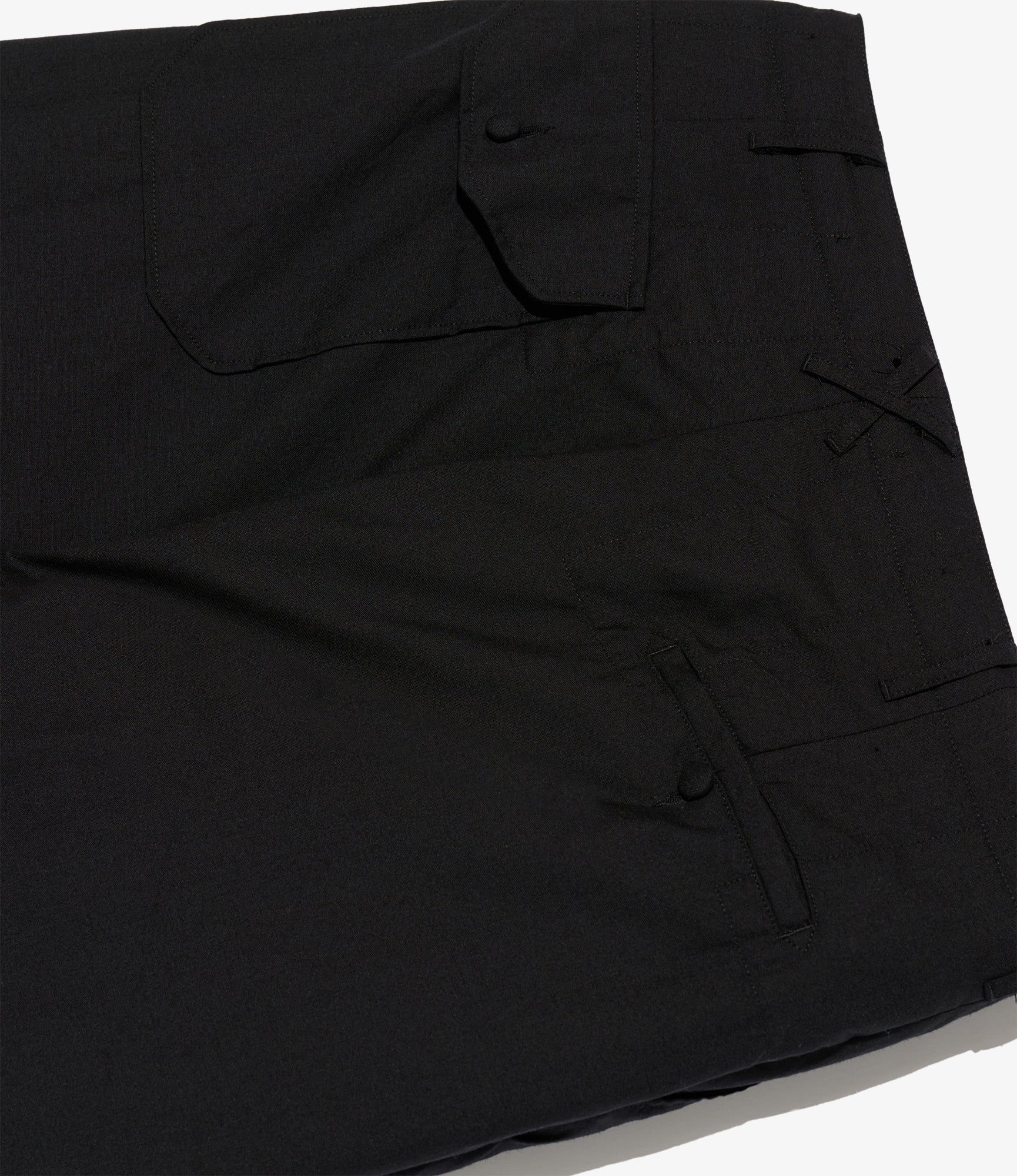 Over Pant - Black Tropical Wool