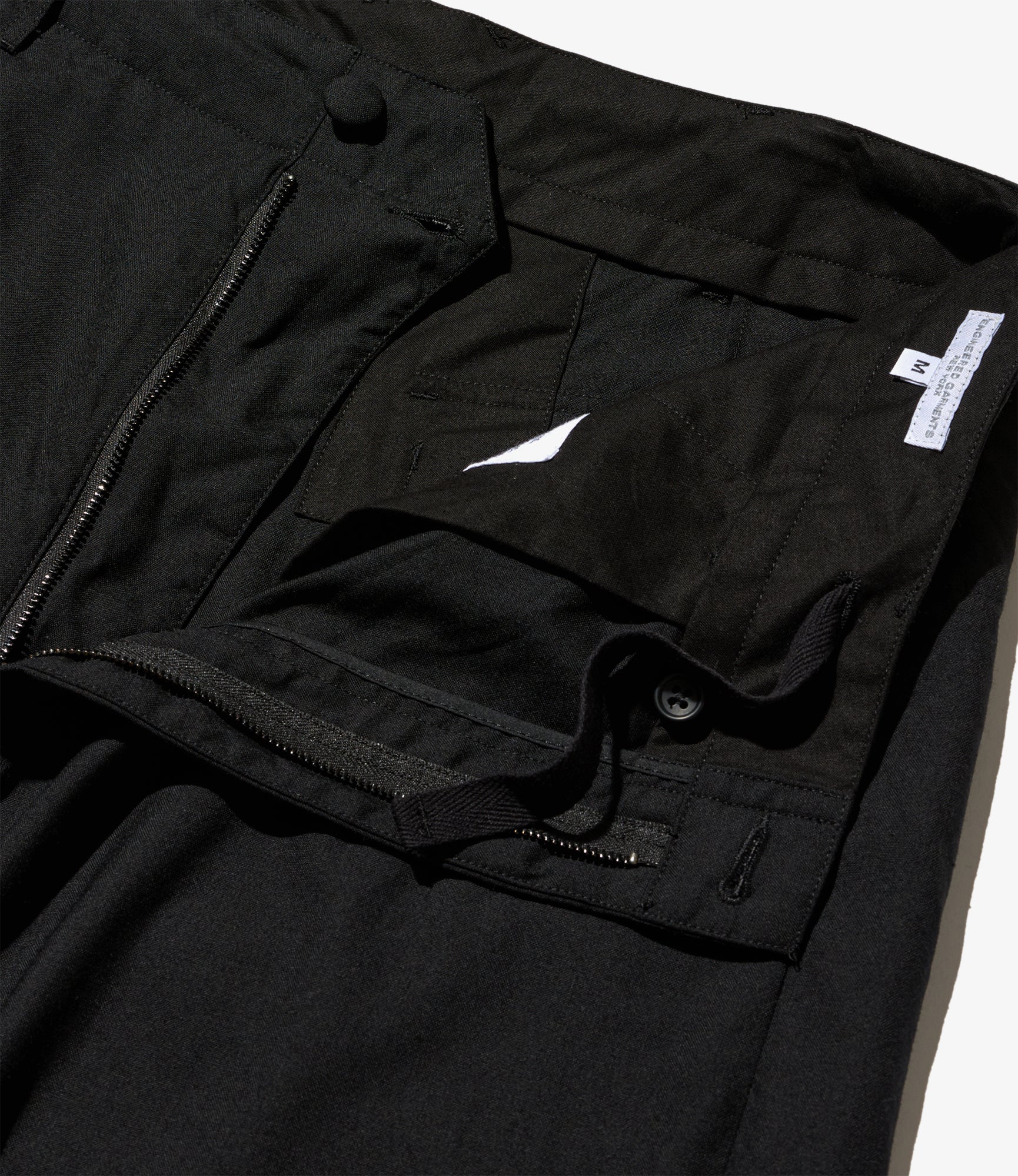 Over Pant - Black Tropical Wool
