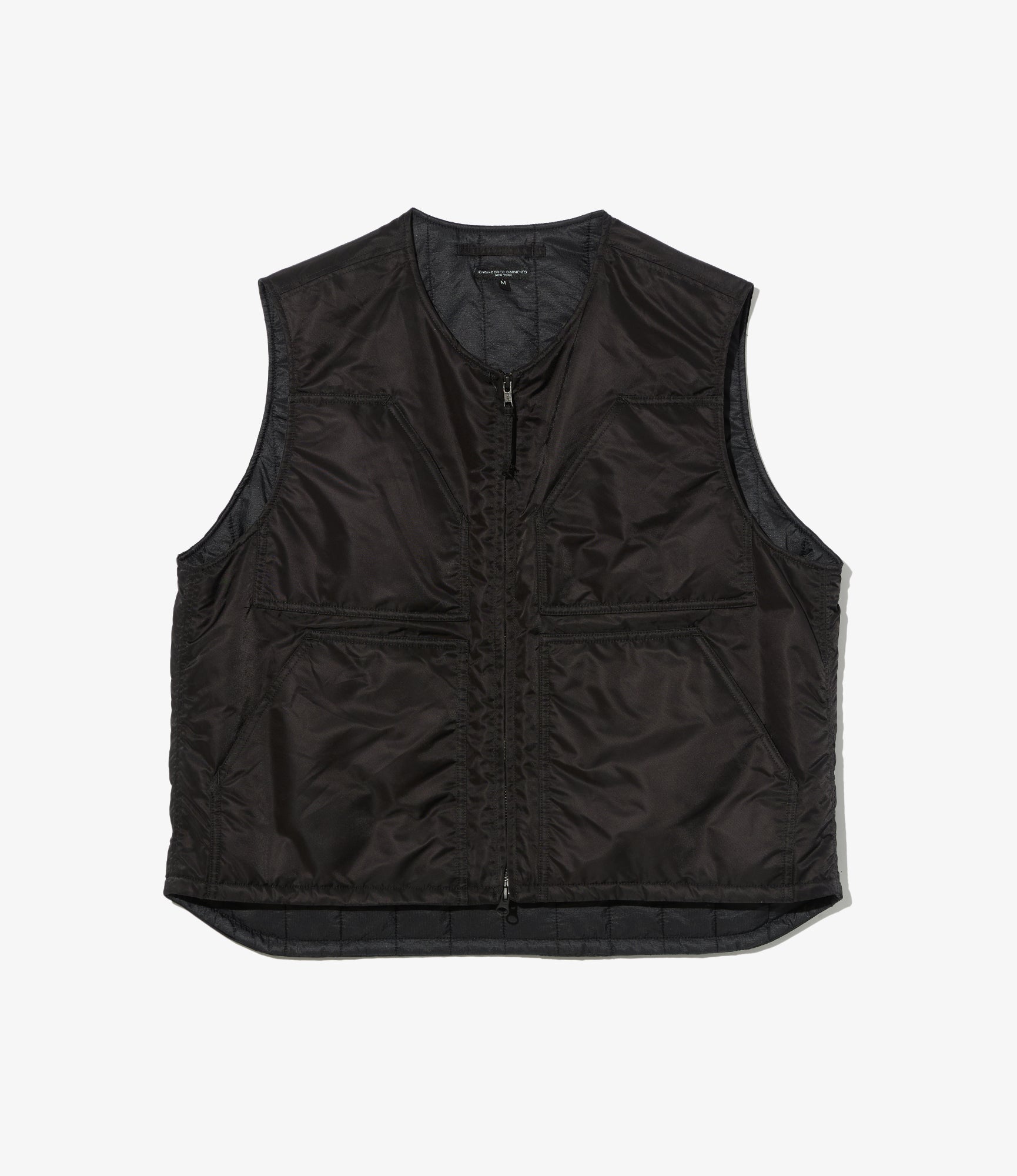 Over Vest - Black Flight Satin Nylon
