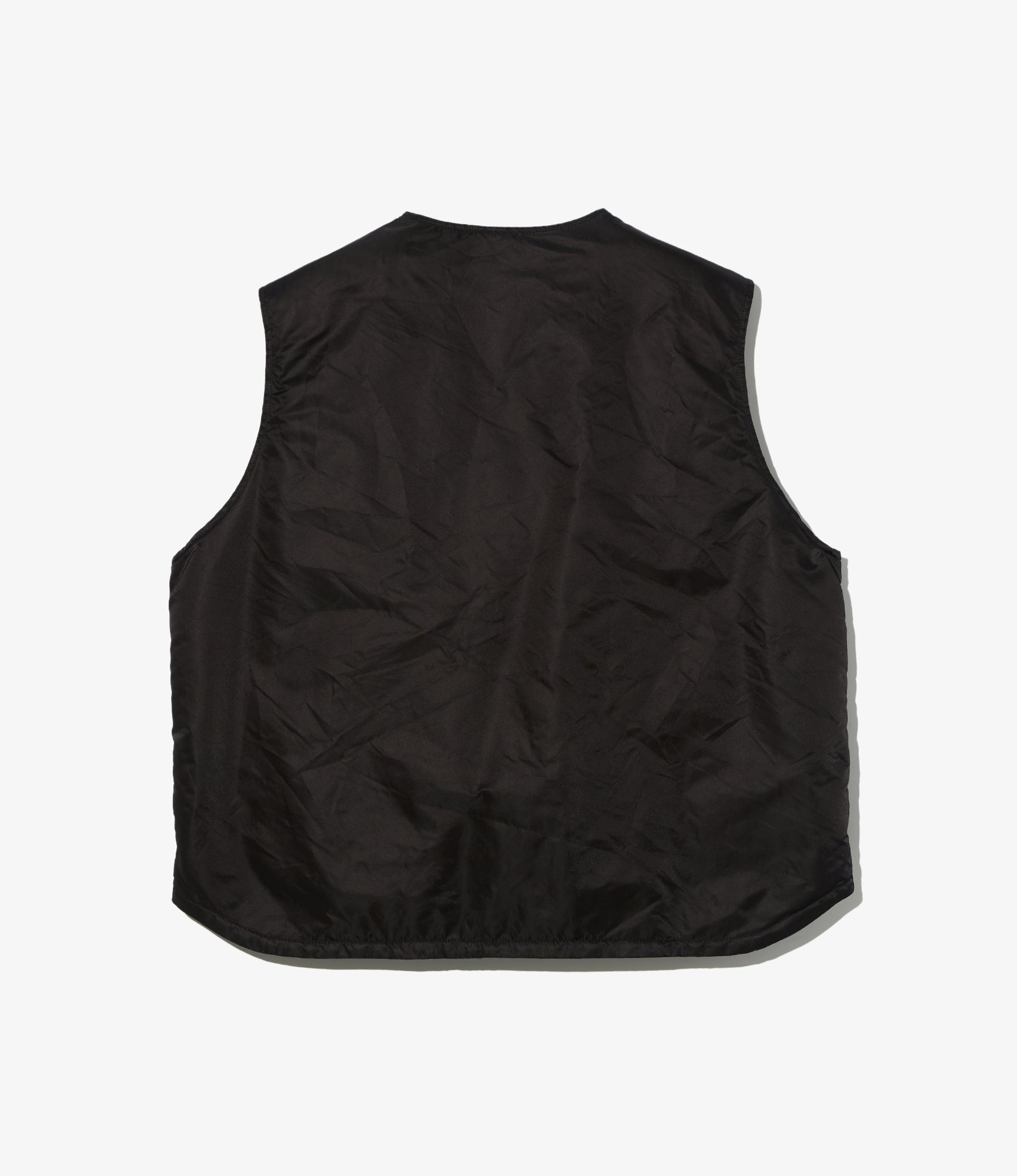 Over Vest - Black Flight Satin Nylon