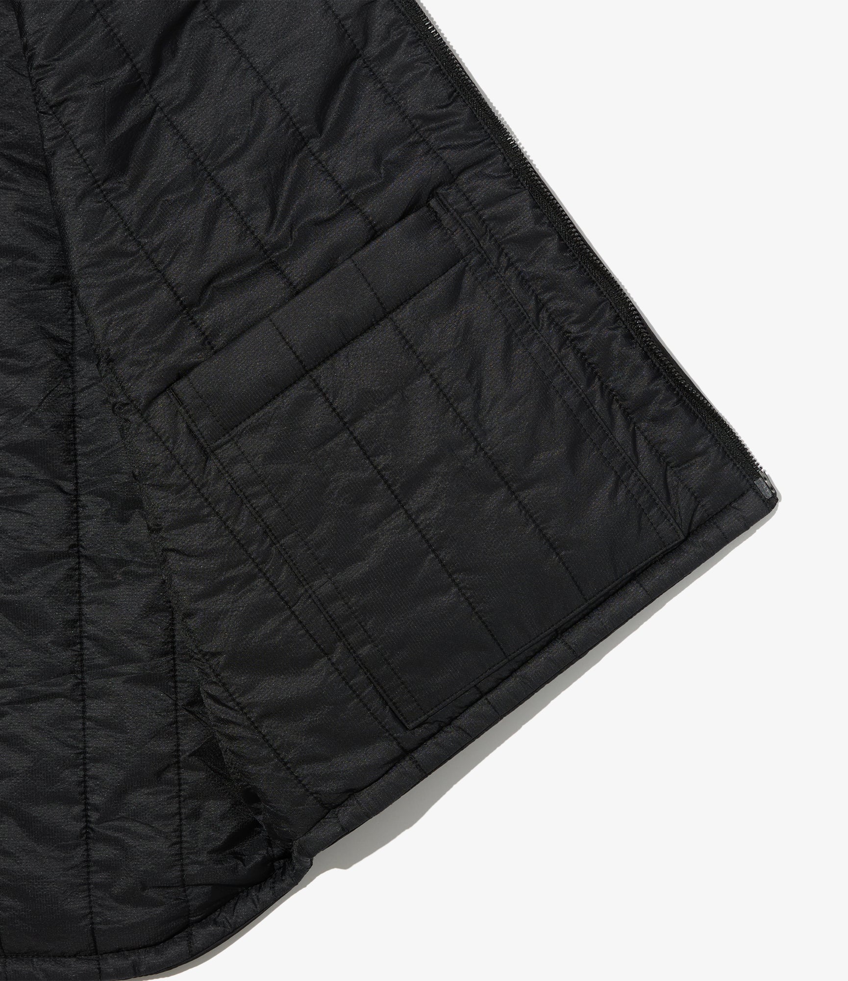 Over Vest - Black Flight Satin Nylon