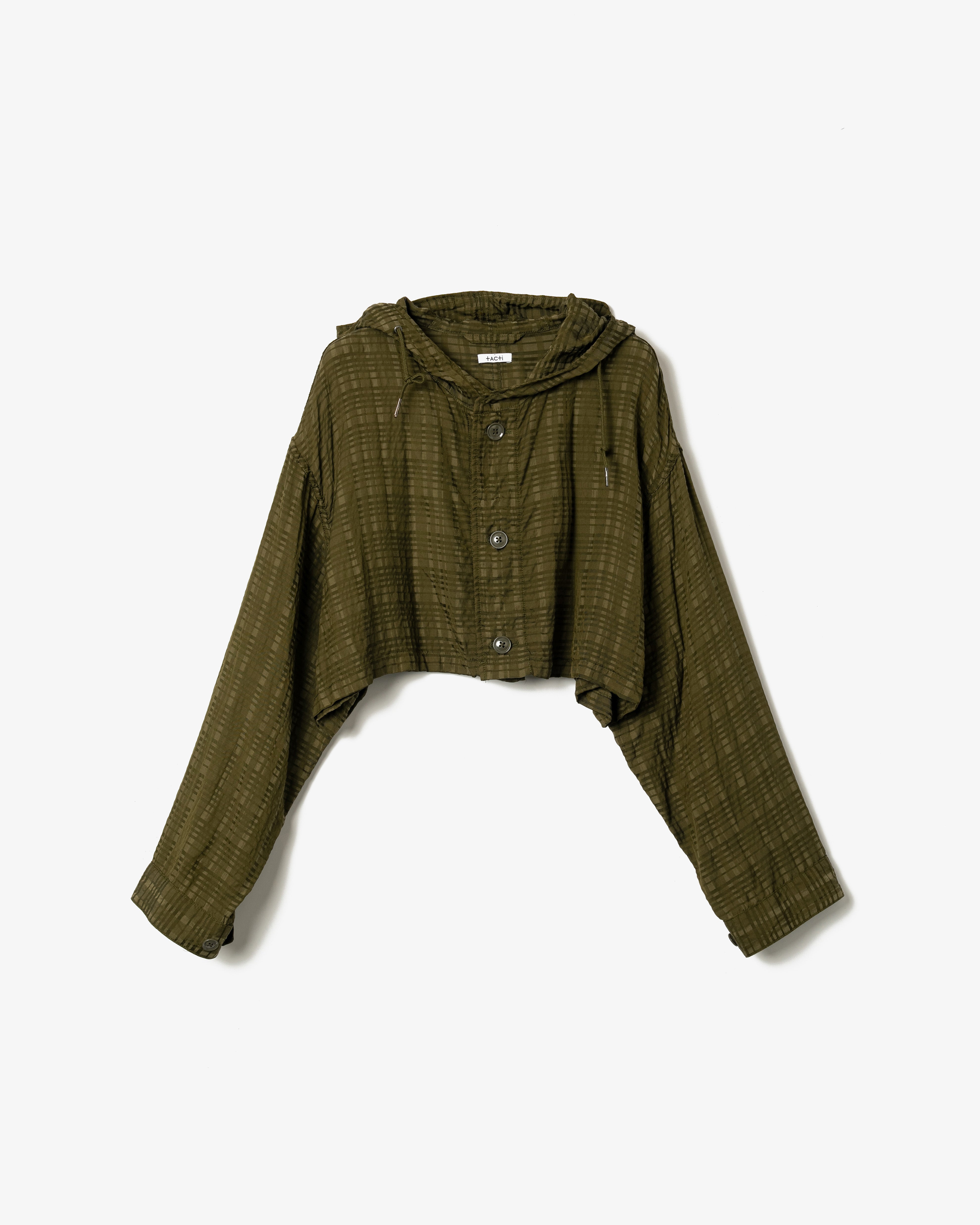 Women's M51 Dress - Olive Check Rayon Cotton