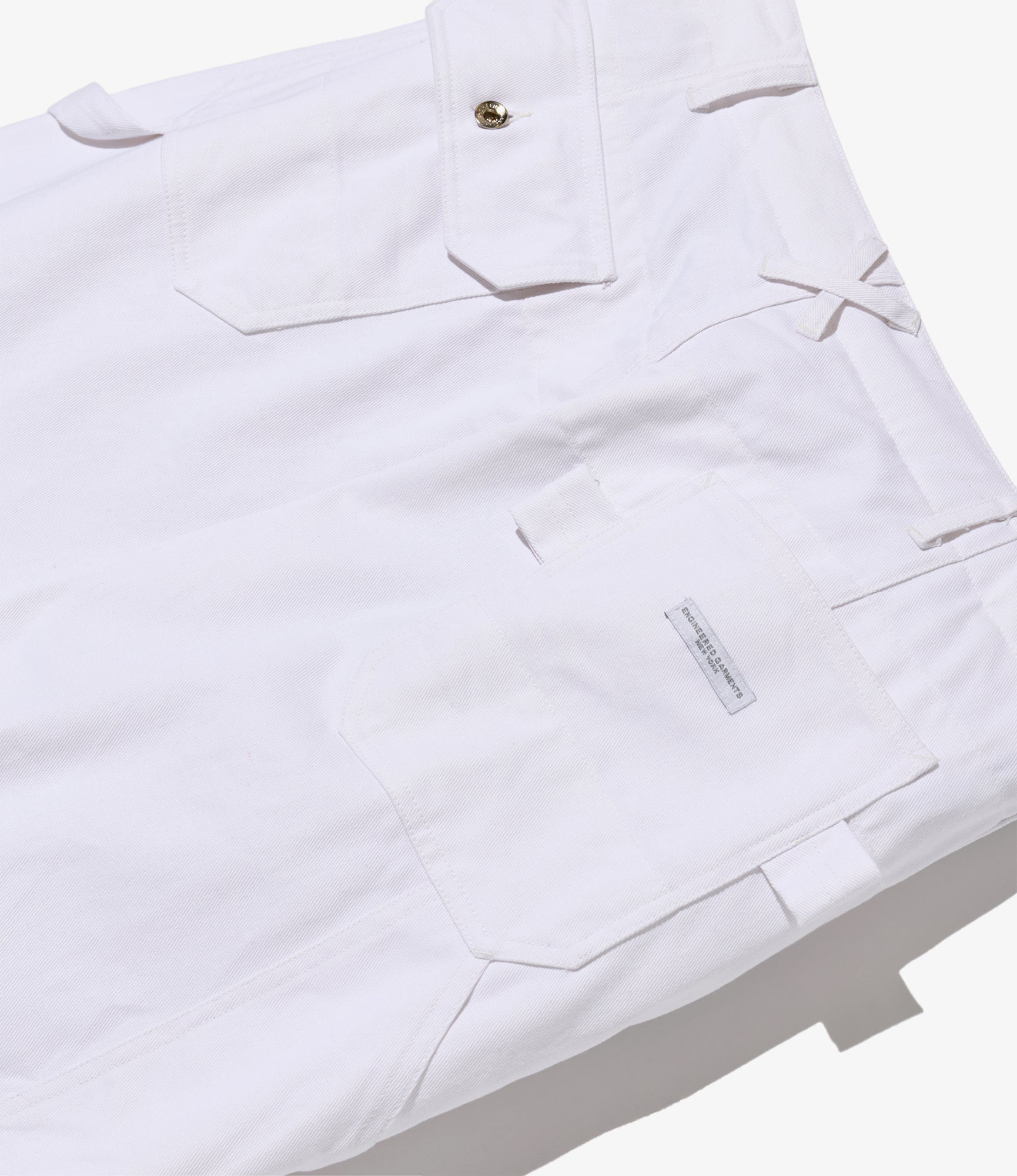 Painter Pant - White Cotton Heavy Twill