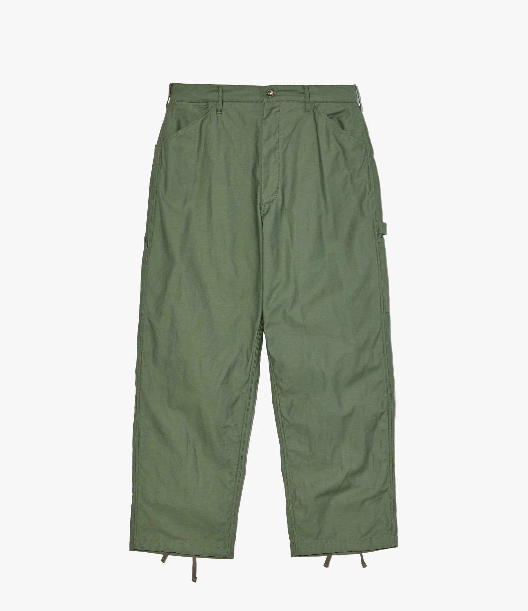 Painter Pant - Olive Cotton Reverse Sateen