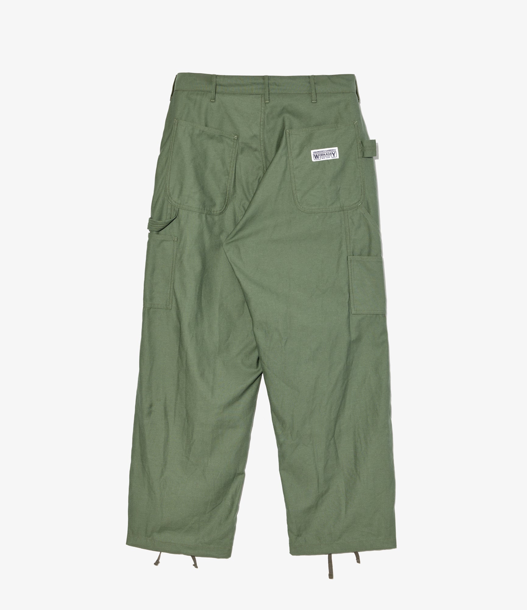 Painter Pant - Olive Cotton Reverse Sateen