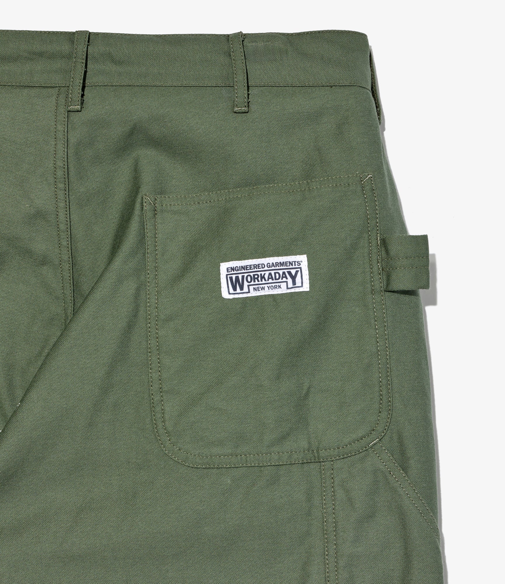Painter Pant - Olive Cotton Reverse Sateen