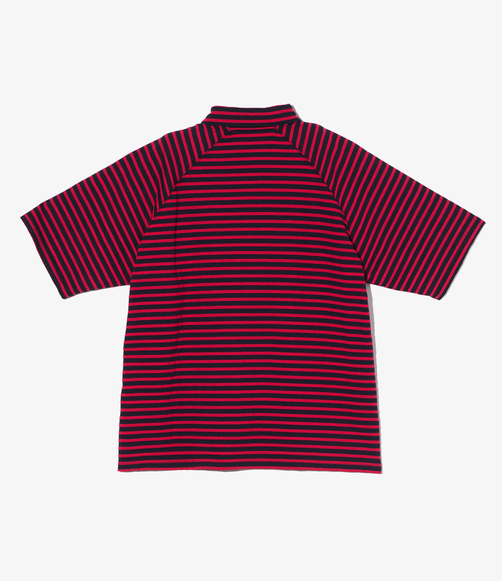Polo Shirt - Red Navy PC Stripe Jersey