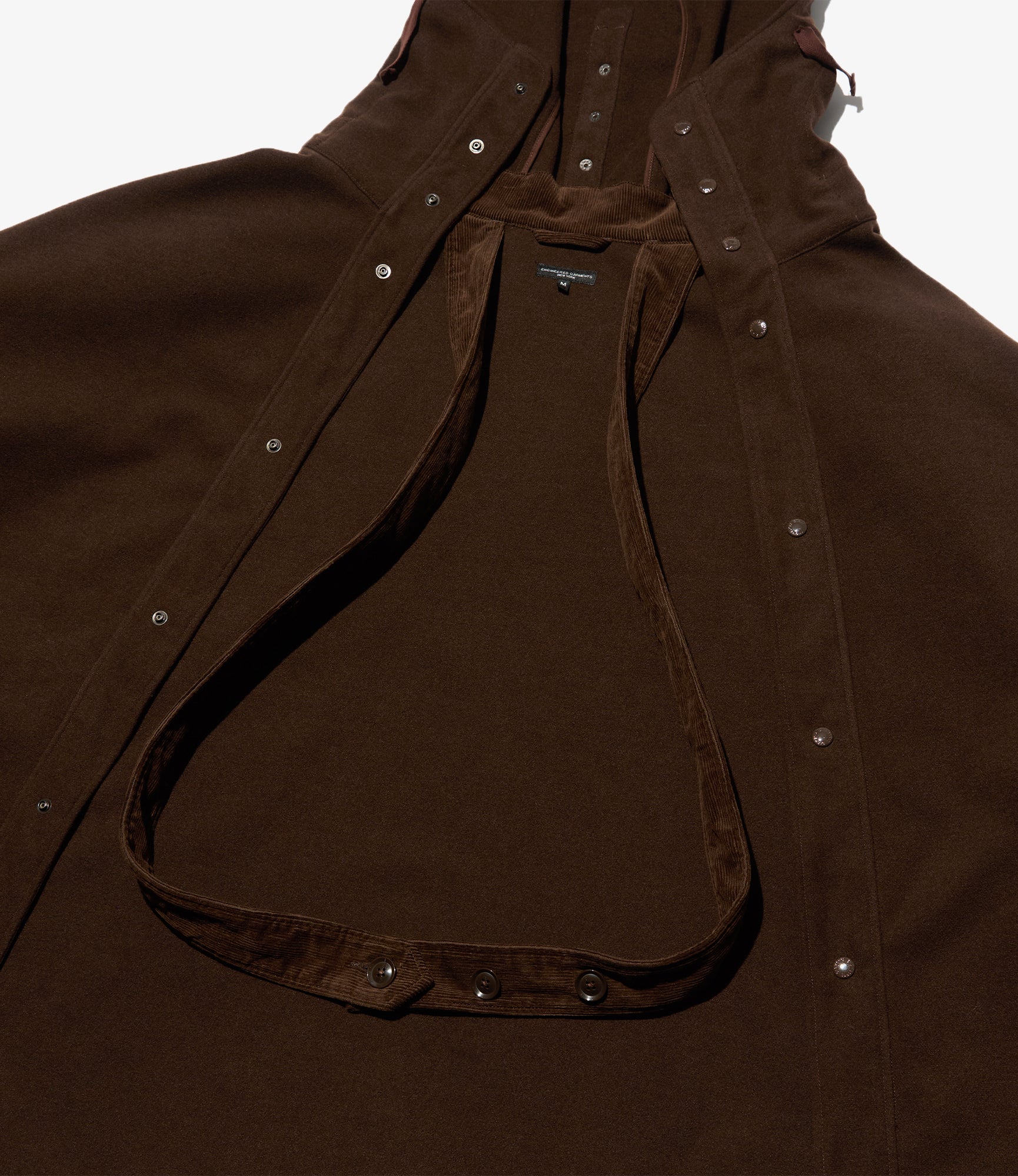 Poncho - Brown Polyester Fake Melton