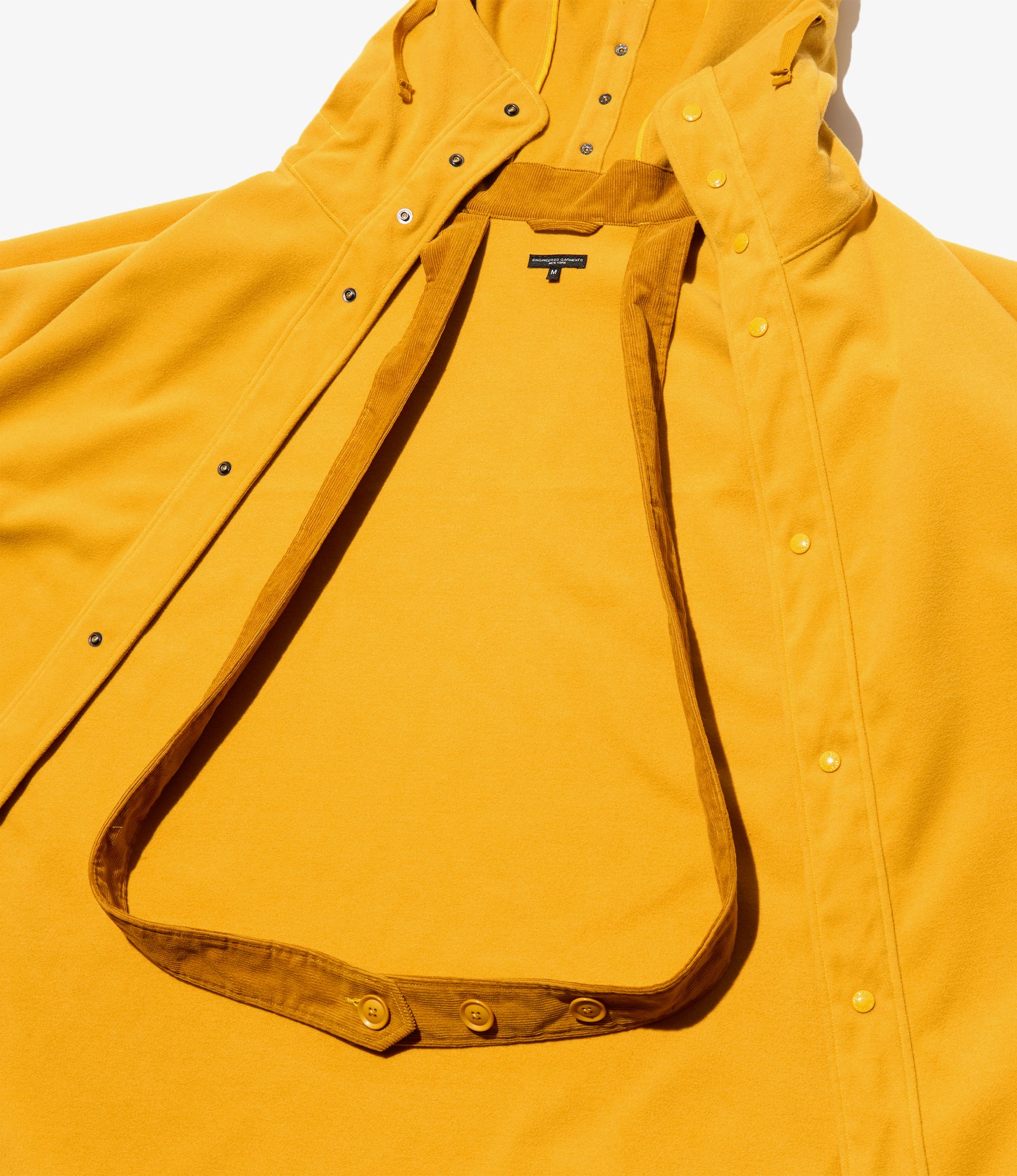 Poncho - Gold Polyester Fake Melton